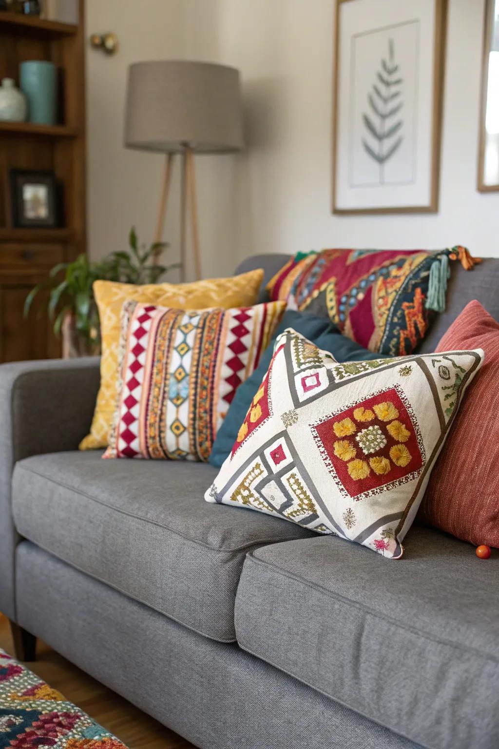 An eclectic fusion highlights personal style and creativity.