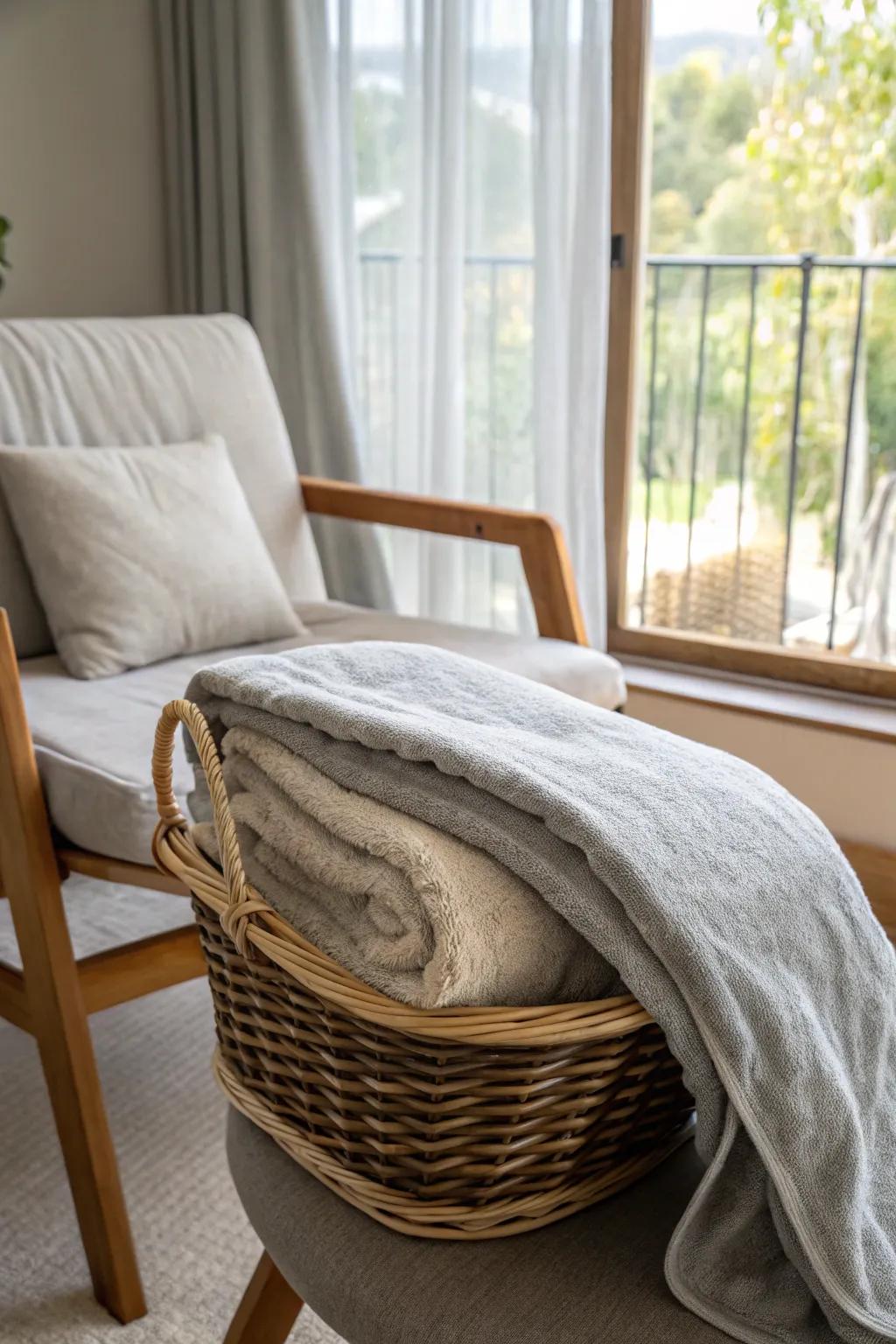 A comforting wrap for added heat and coziness.
