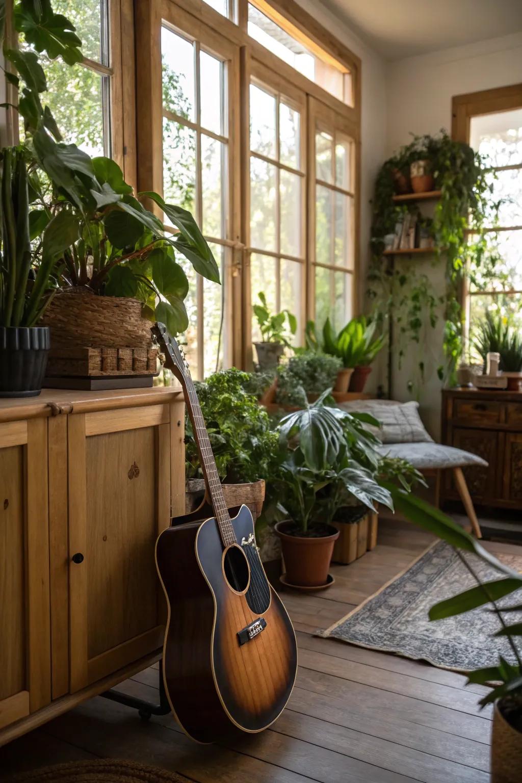 Invite nature into your guitar sanctuary.