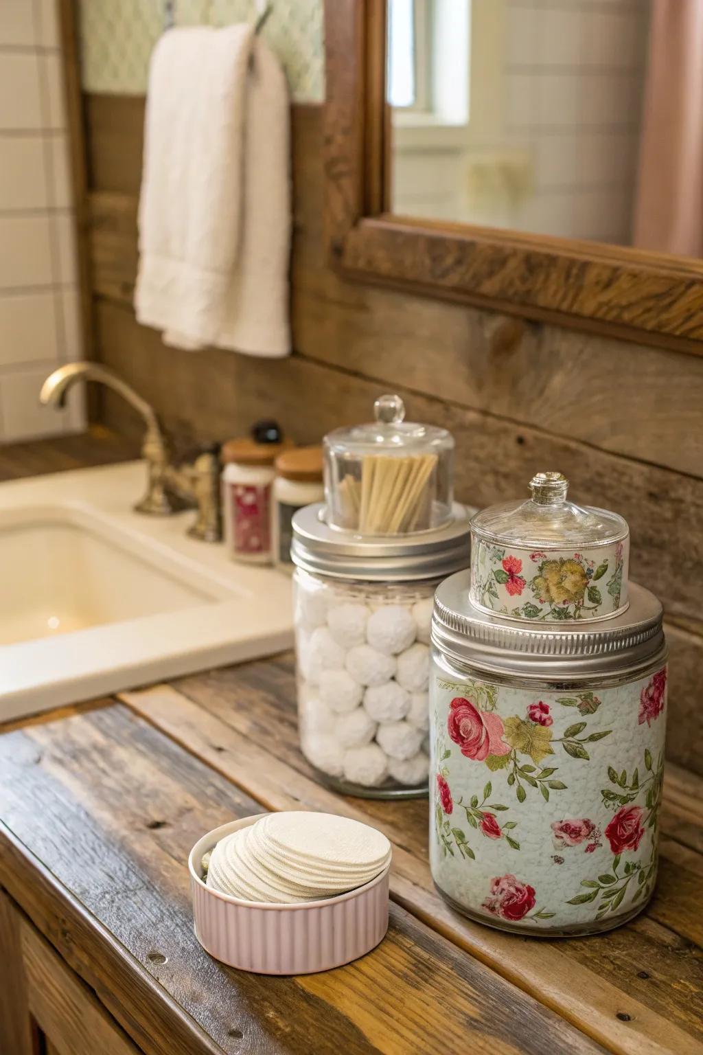 Charming period inspired containers for stylish and functional storage.