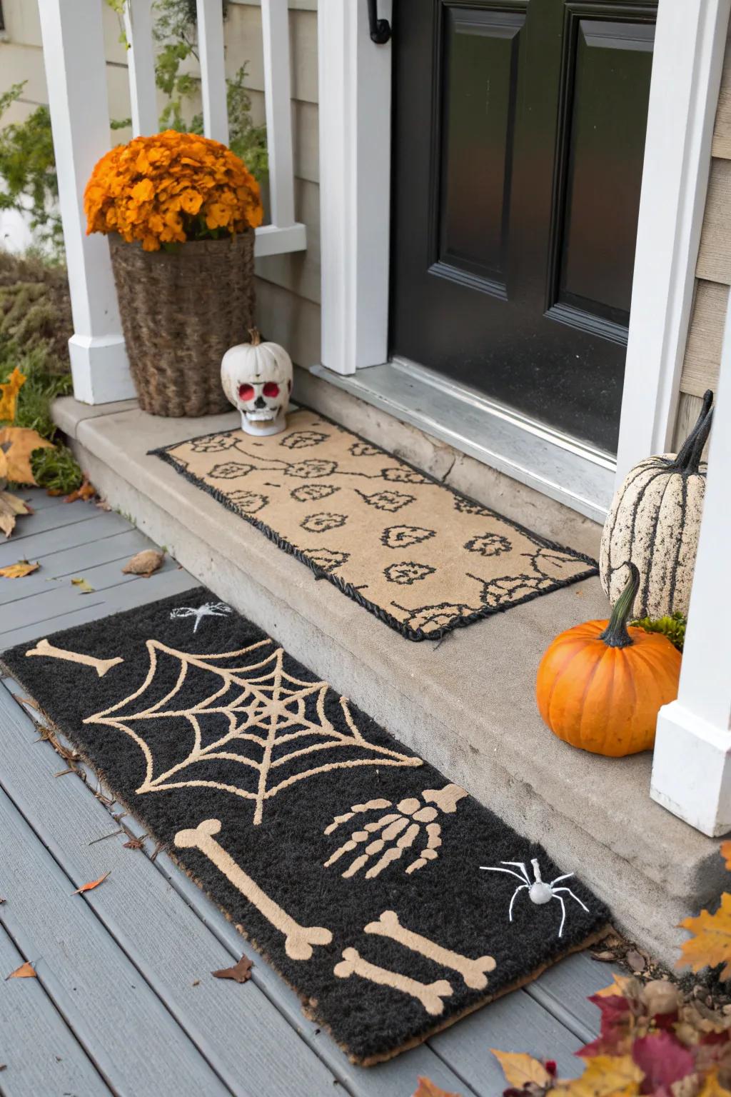 Osseins and skeletons design for a hauntingly good entrance.