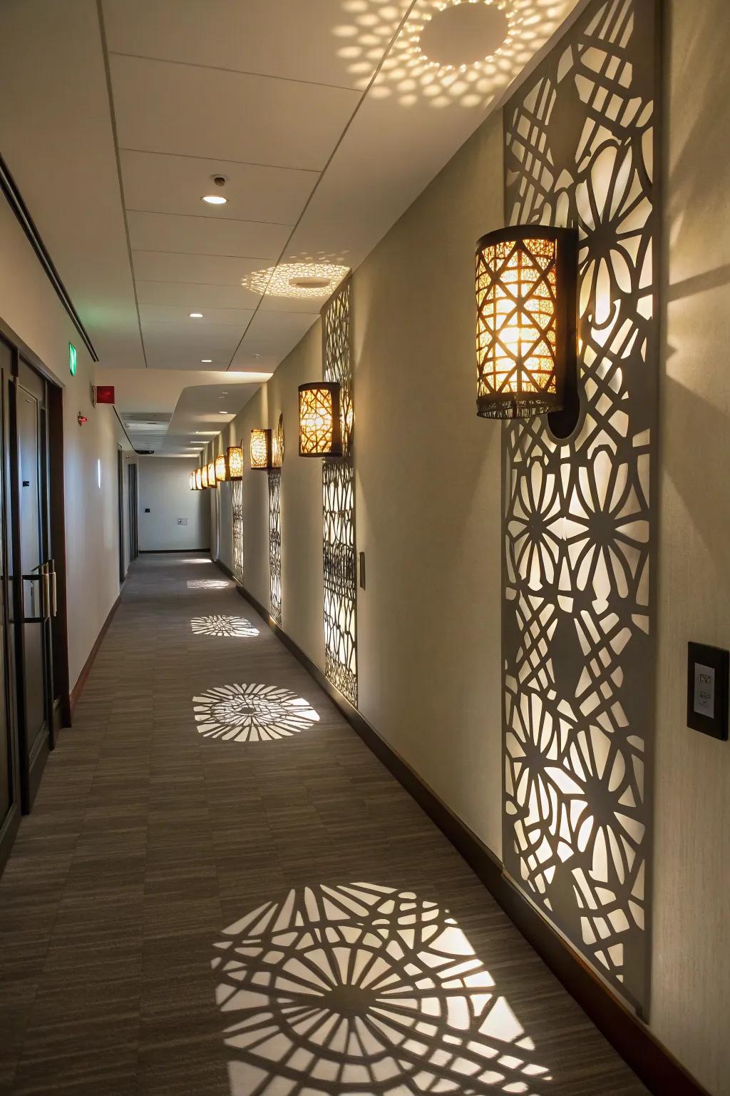 Sculptural fixtures introduce an element of captivating visual depth.