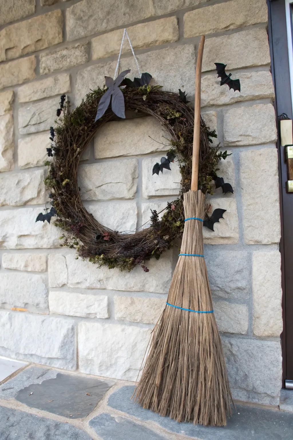 Create a statement using a besom-centric circle.