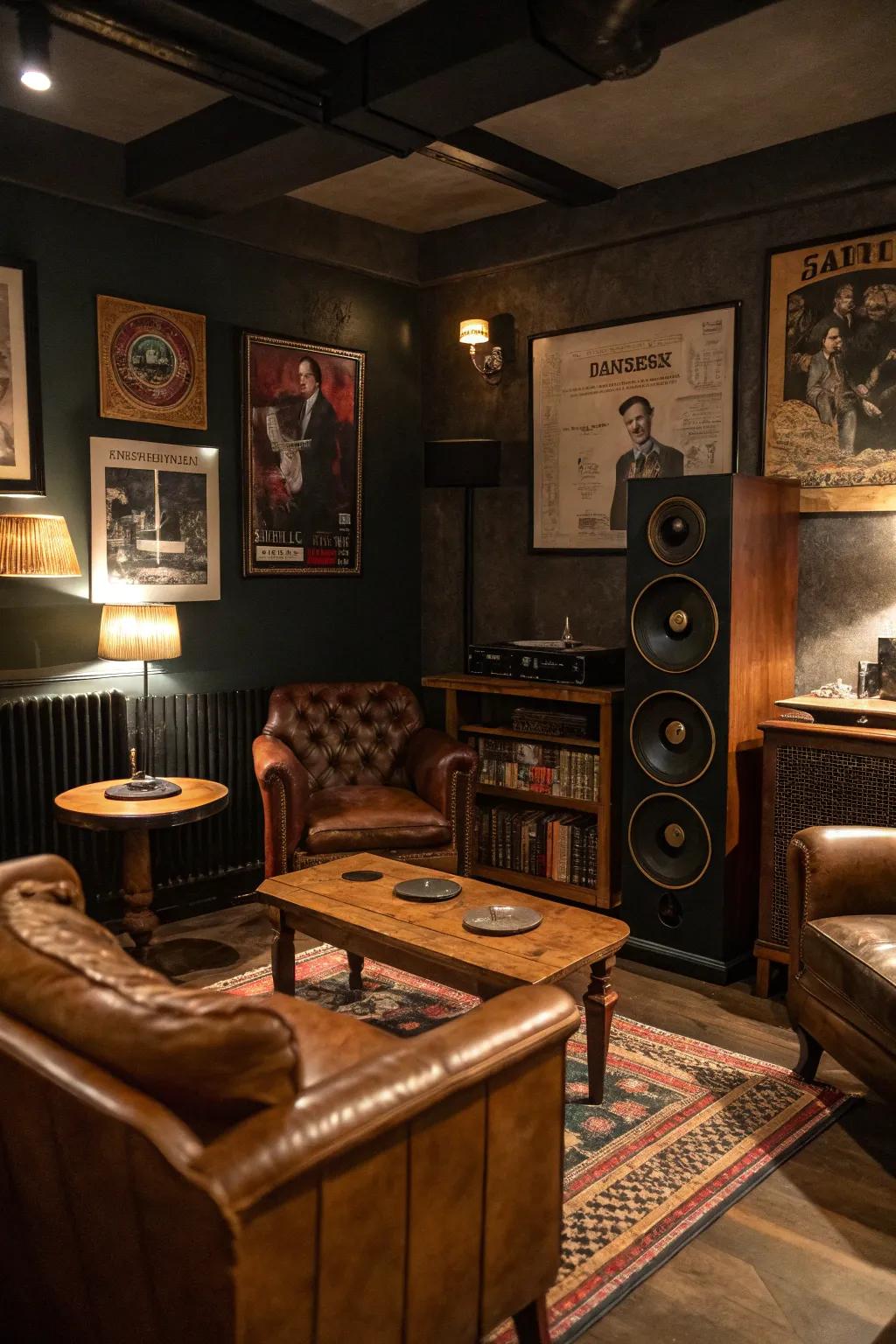 A secret audio system ensures the perfect musical atmosphere.