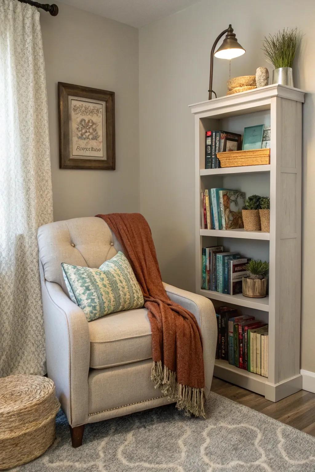 A reading nook is often a wonderful personal getaway