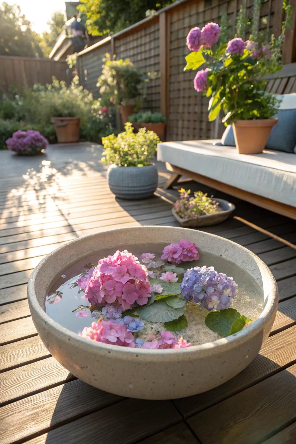 Floating cloudburst blooms make a dreamy, summery feel.