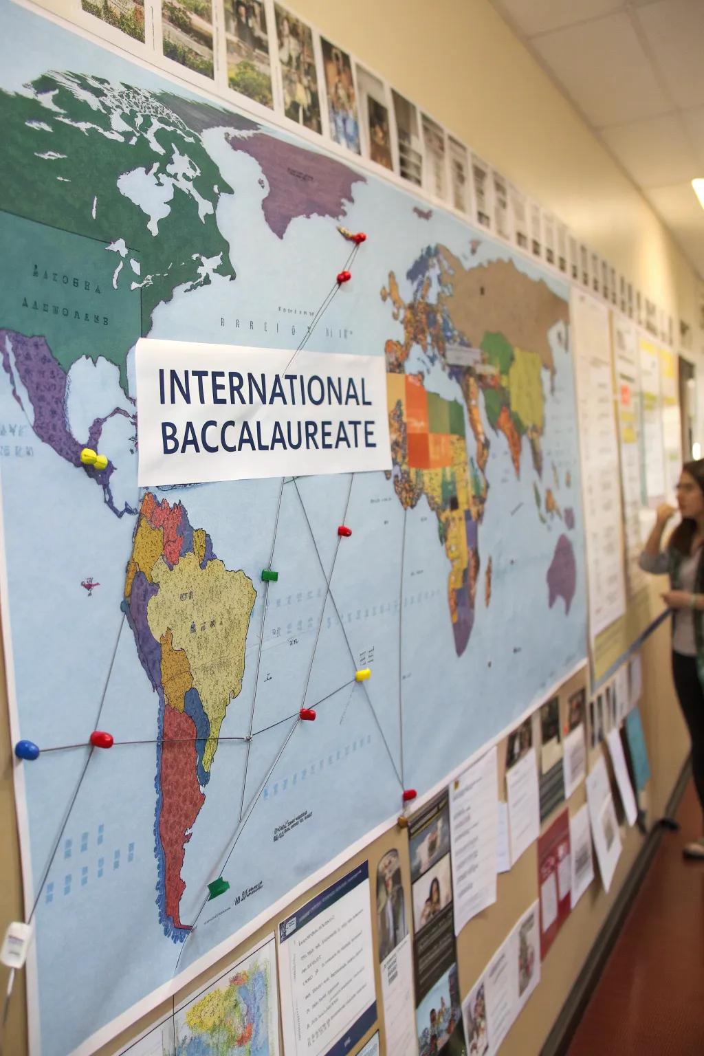 A global map brings global connections to life.