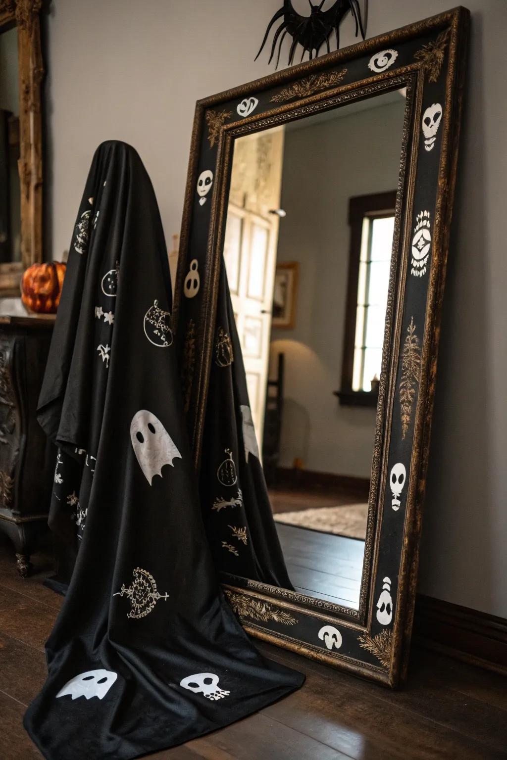 A magical reflective showcase for Halloween.