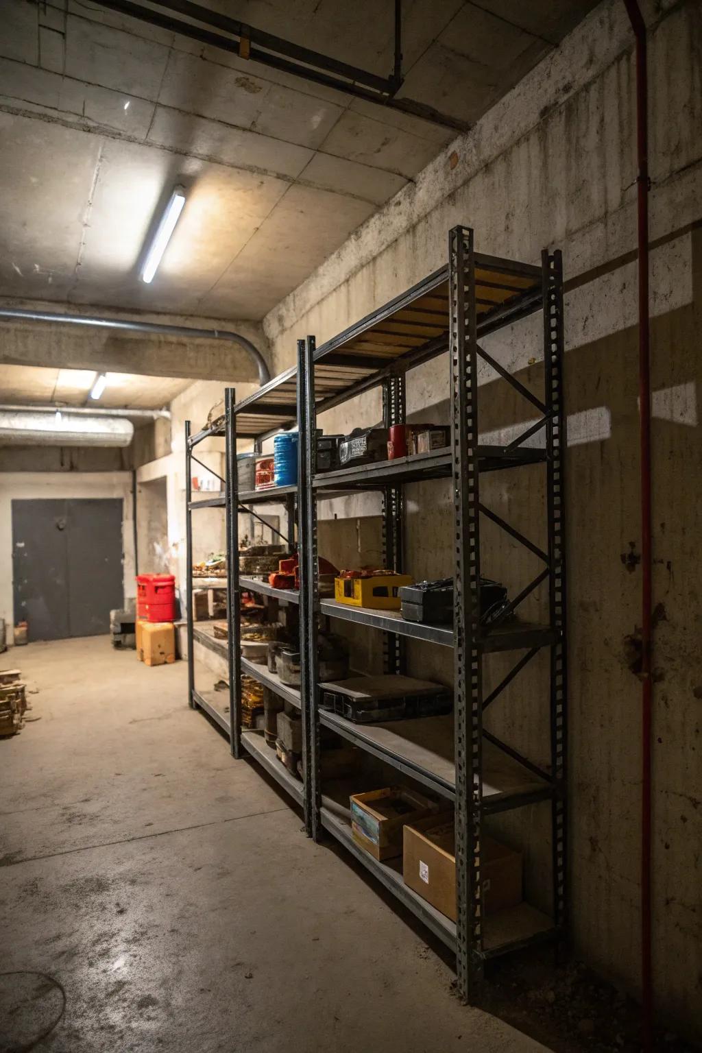 Accessible storage for a raw aesthetic.