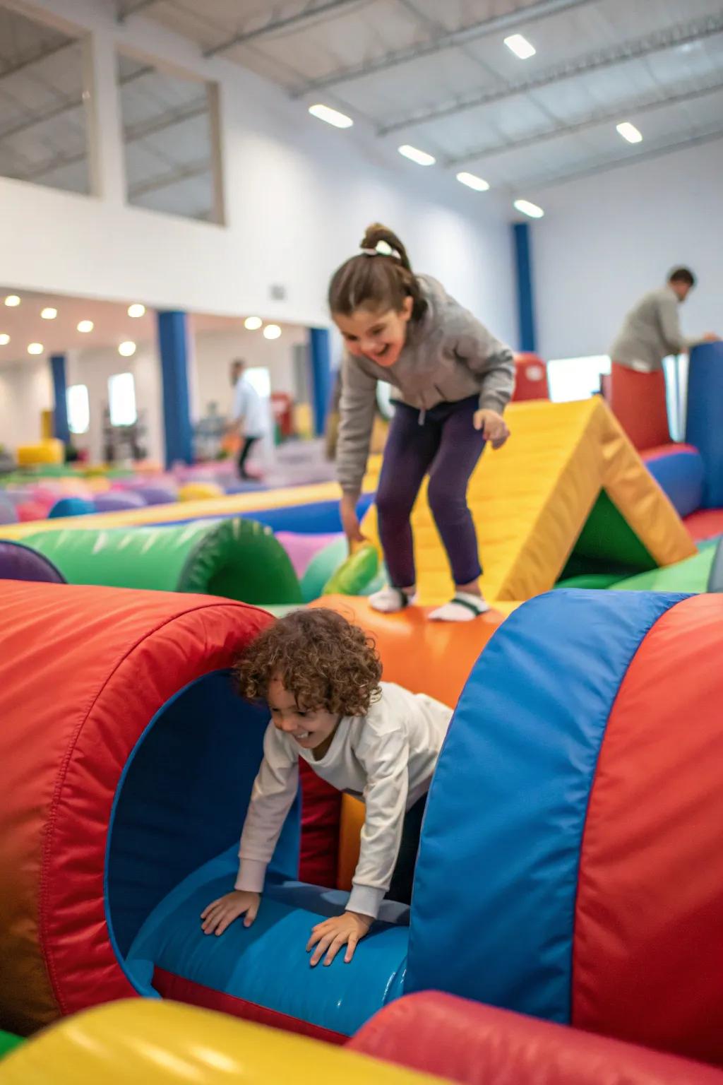 An exciting indoor physical challenge for active play.