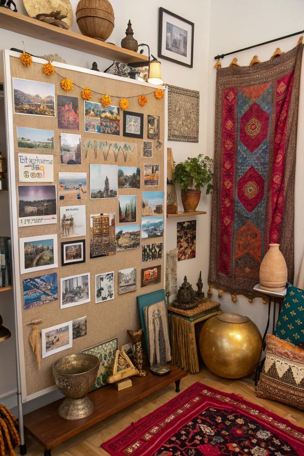 Acknowledge global influences with a culturally enriched inspiration board.