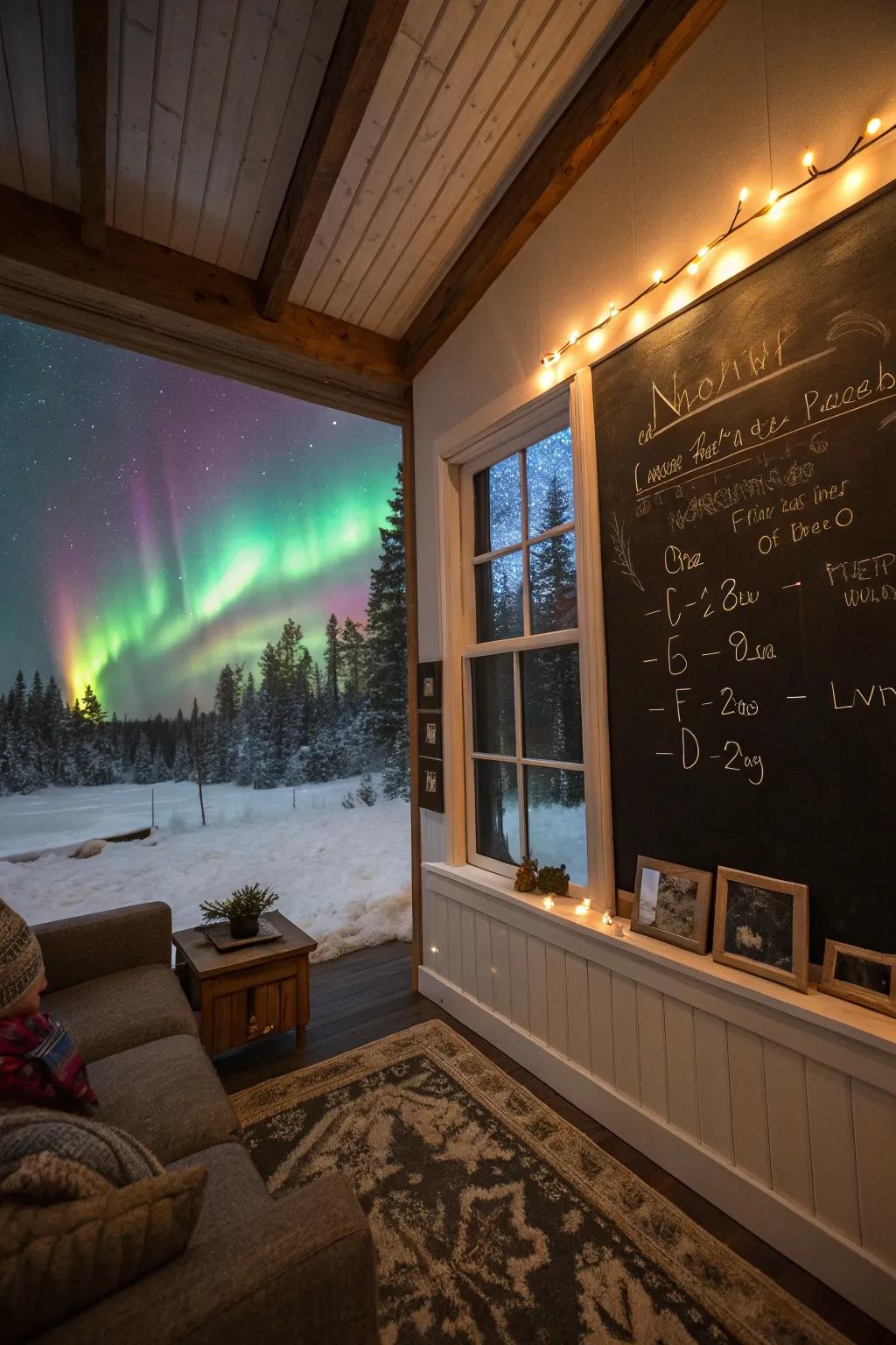 Enchant your expanse through aurora borealis artistry.