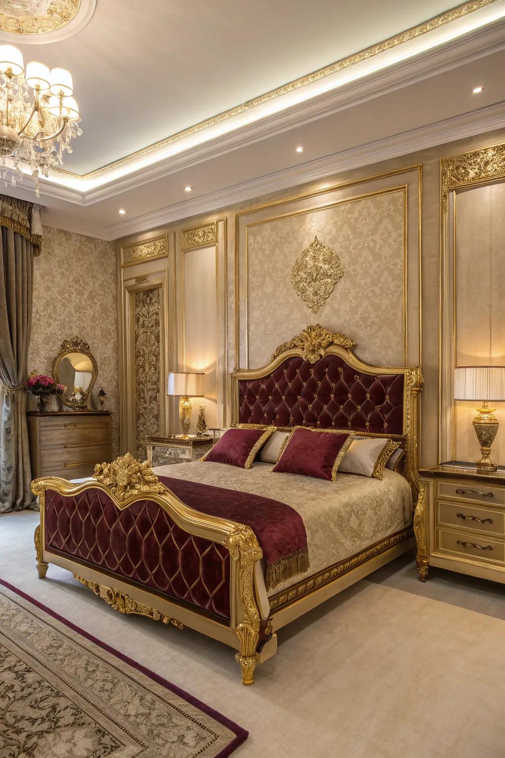 Burnished trim imparts a hint of sophistication and elevates the design.