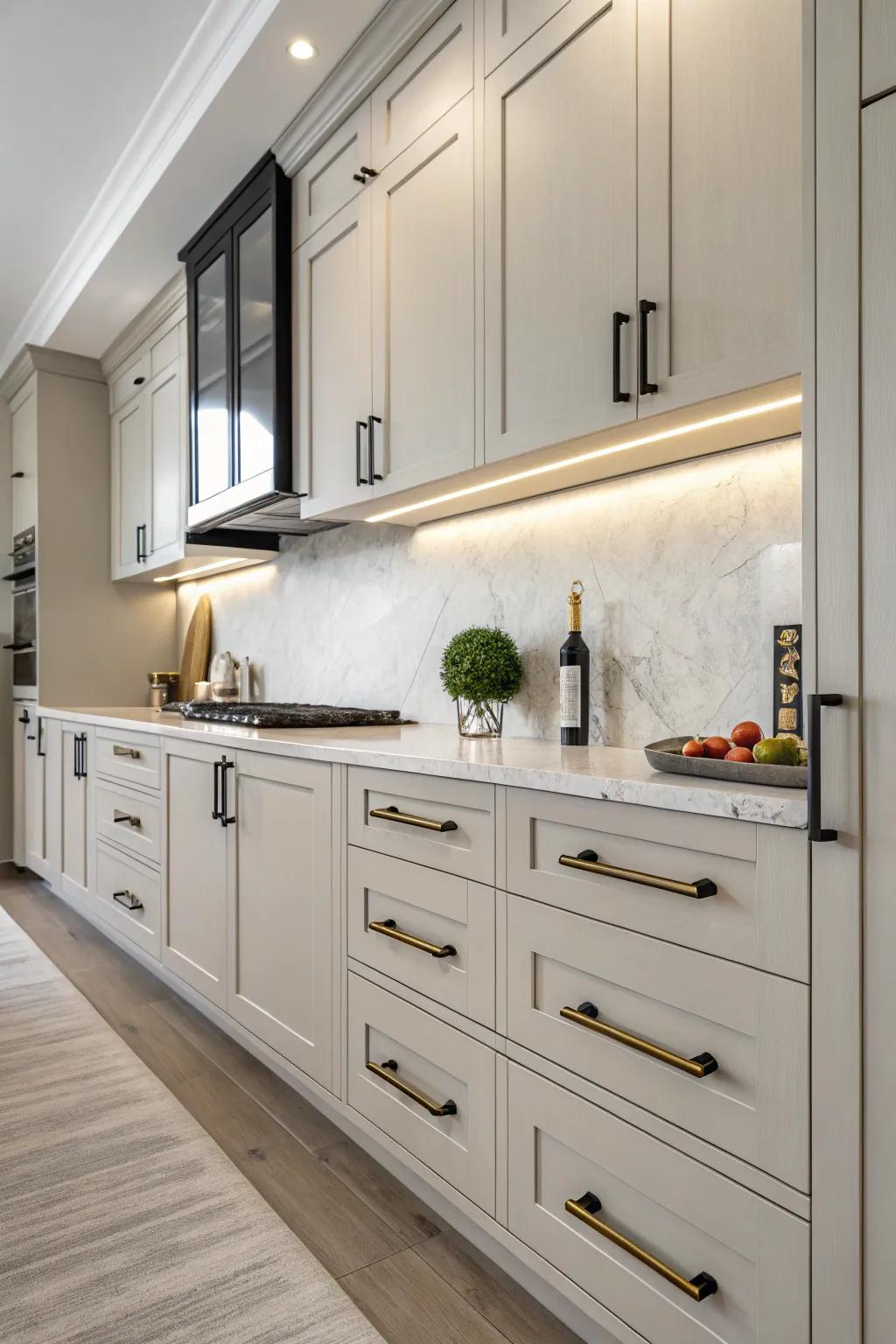 Satin finishes provide a sleek and modern aesthetic.