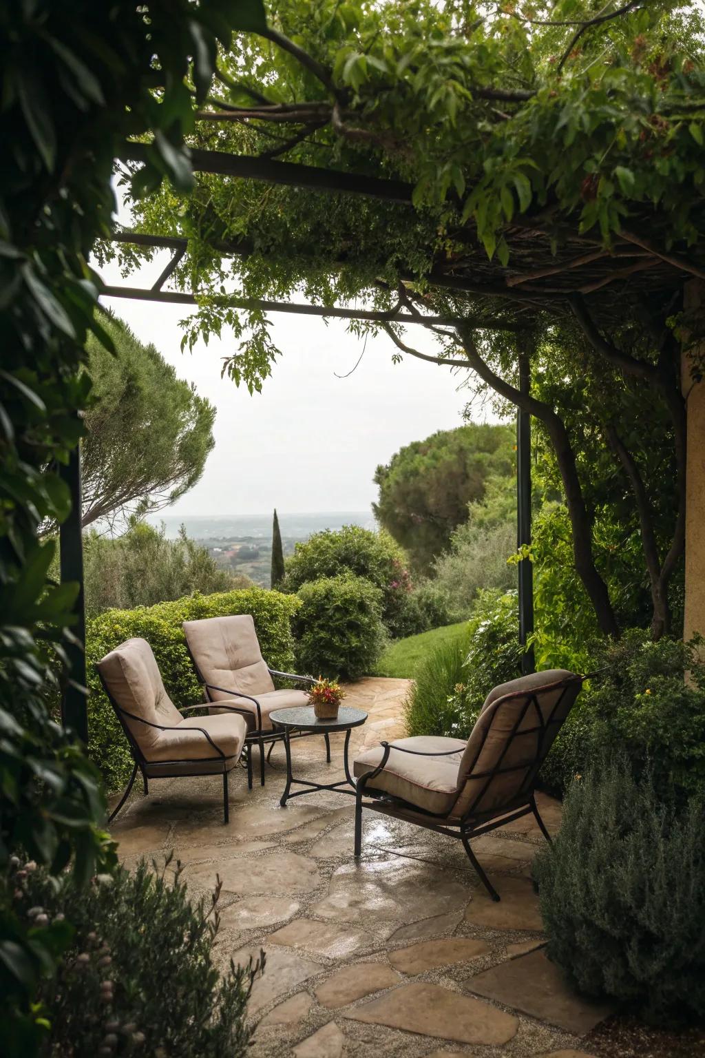 A garden nook for peace.