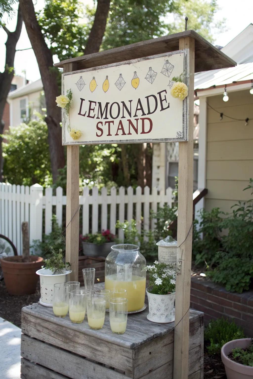 Vintage aesthetics convey a timeless charm to your stand.