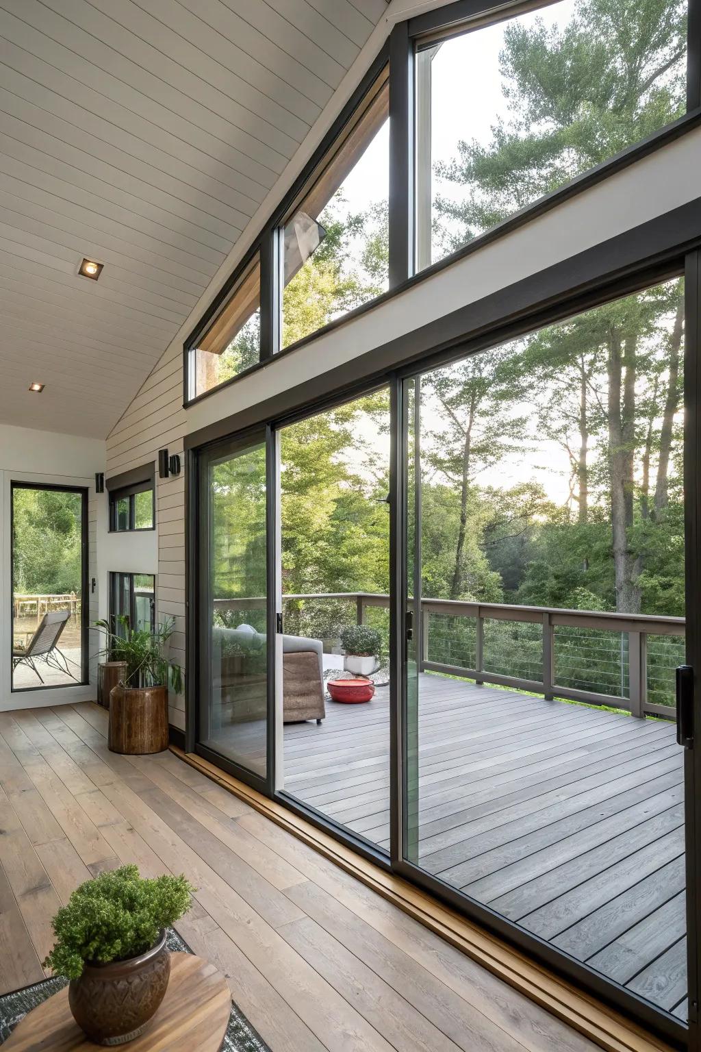 A loft that smoothly combines indoor comfort with outdoor freedom.