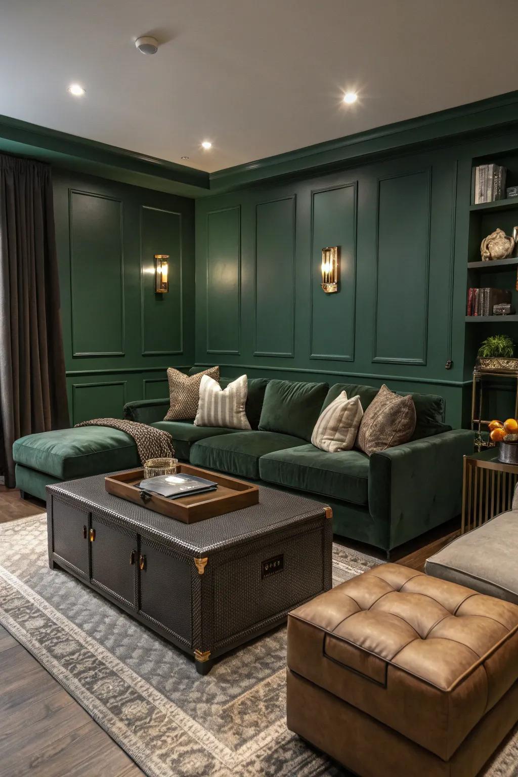 Multifunctional furniture elevates the practicality of a modern living area.