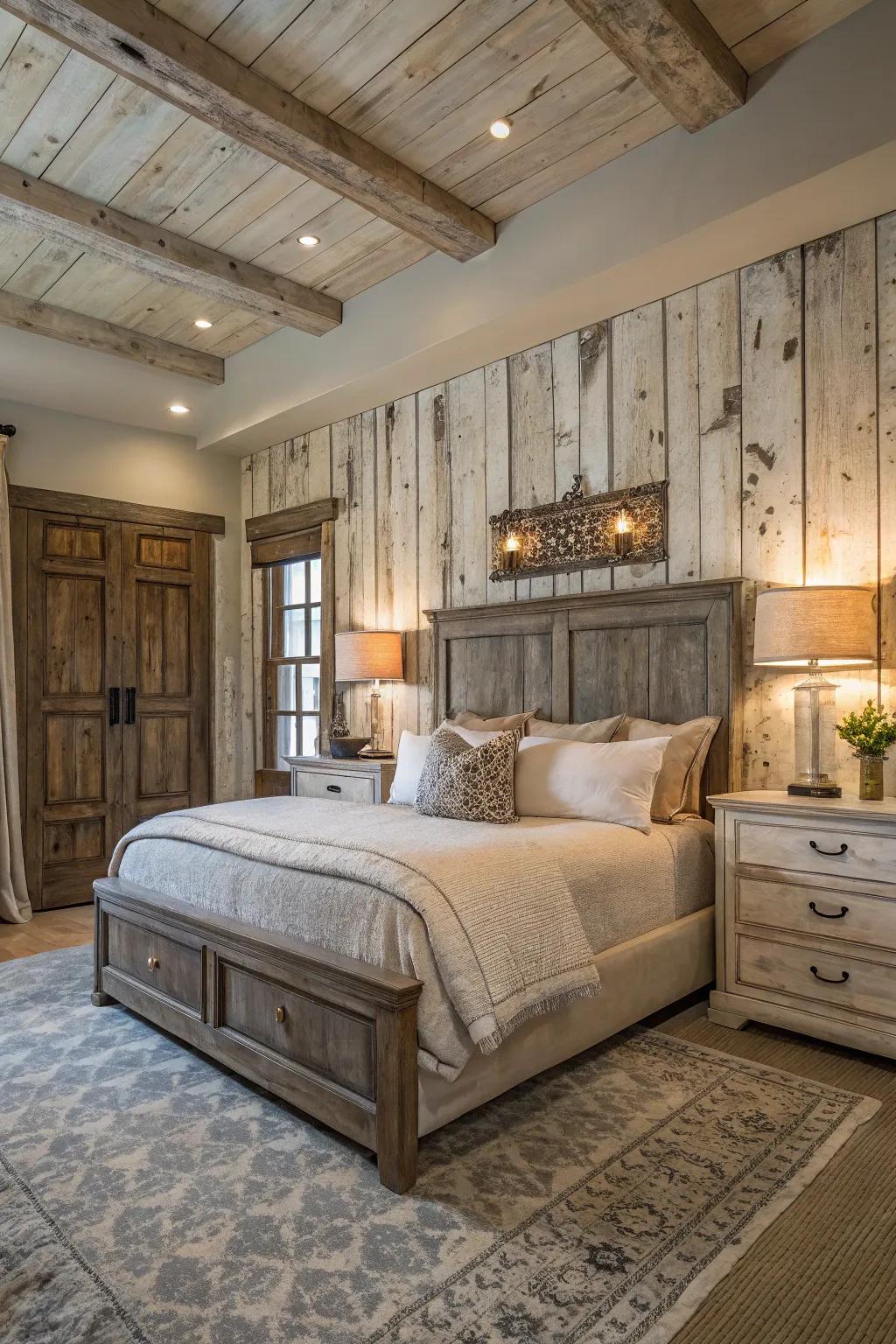 Imperfections such as weathered timber inject genuineness and affection.