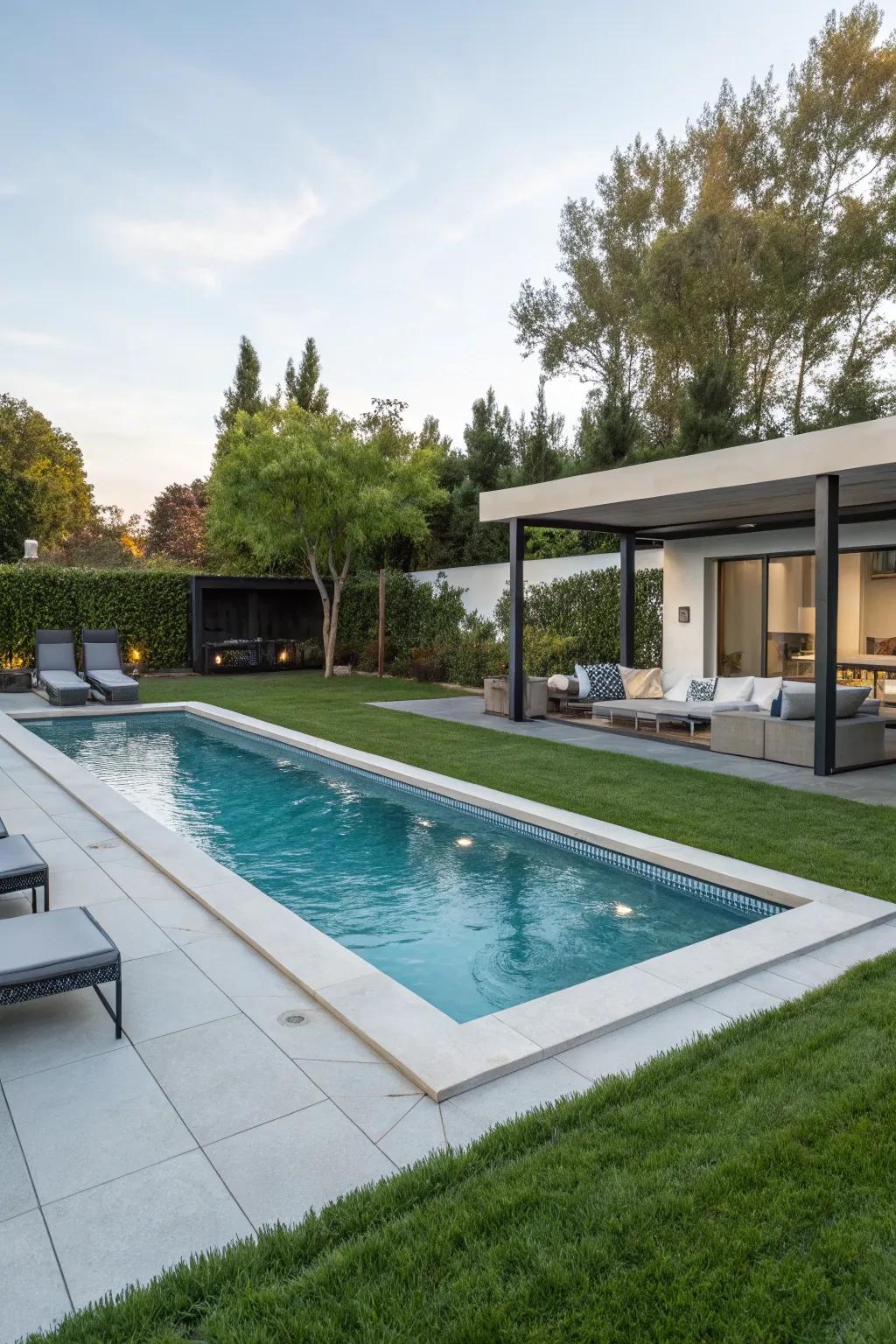 Fiber composite pools are long-lasting and stylish.