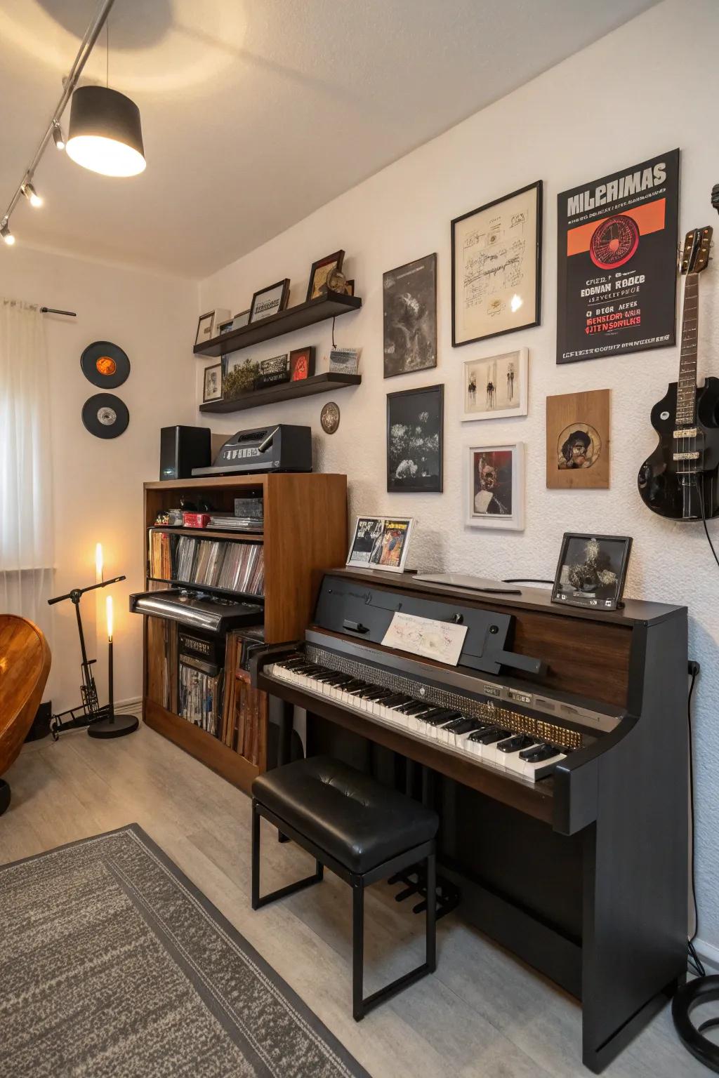 A mix of styles creates a timeless and intriguing space.