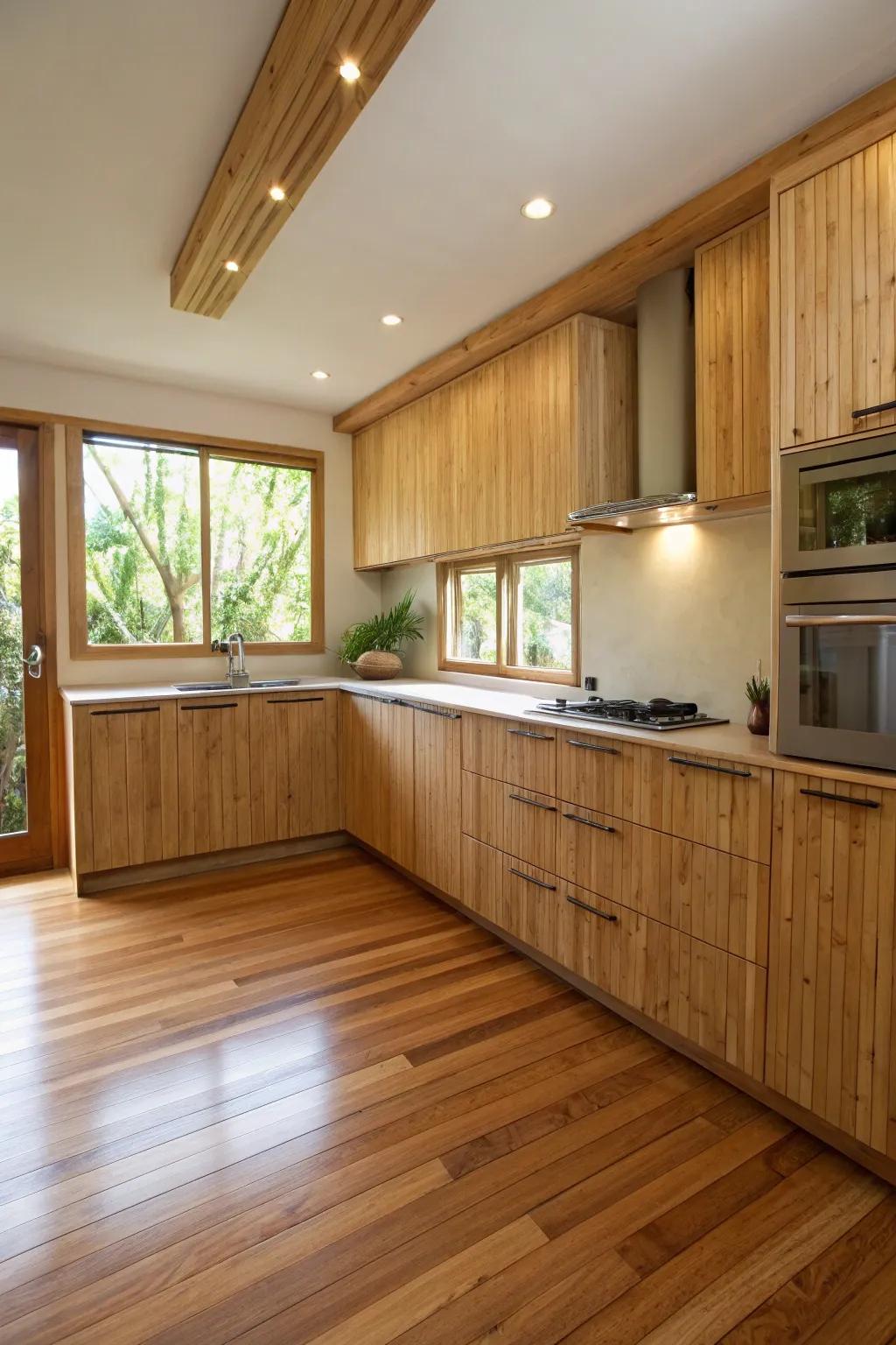 Bamboo merges sustainability with style, perfect for the modern kitchen.