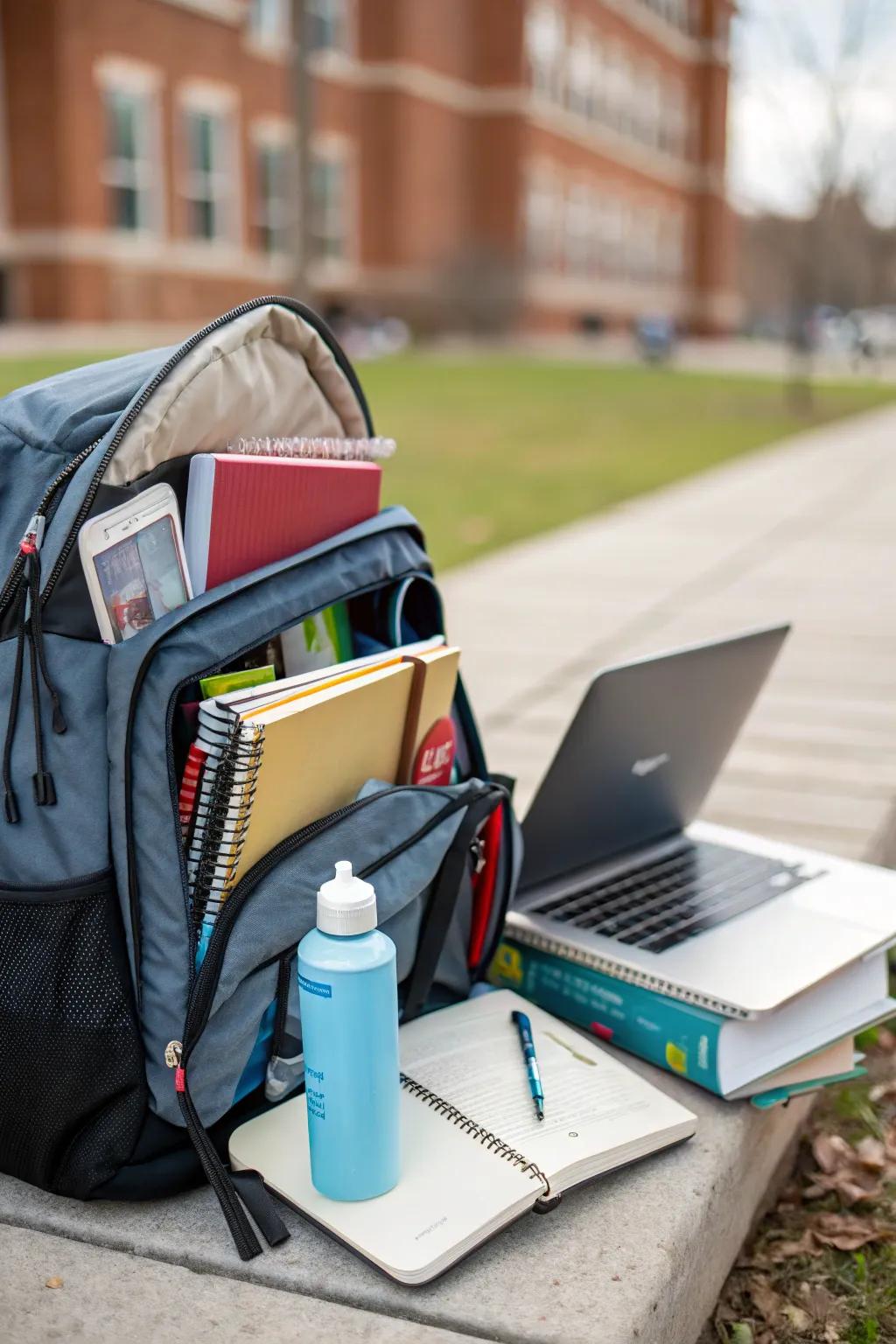 A rucksack that is organized acts as a trusty ally when you are on the go.