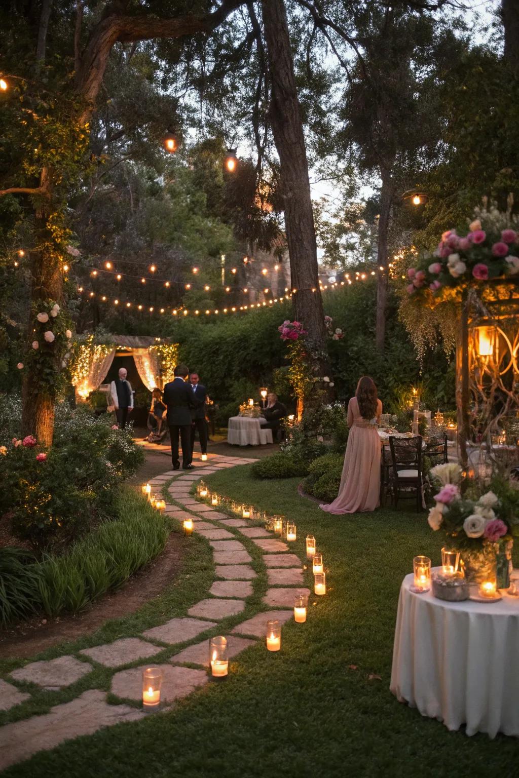 Venture into a realm of enchantment with an enchanted garden party.