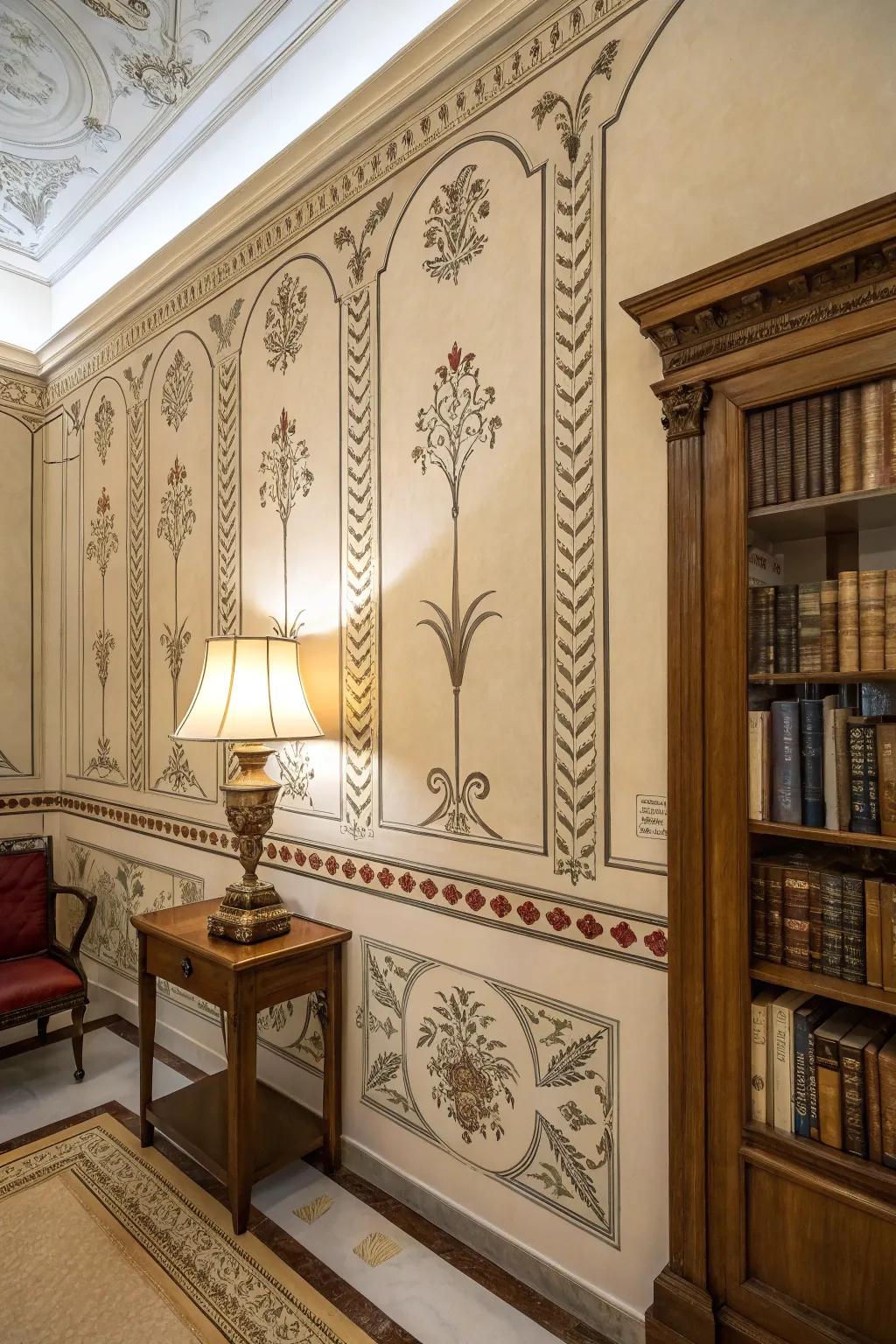 Introduce ageless refinement via a vintage aesthetic border.