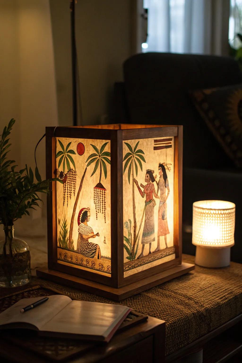 Backlit frames craft a magical, illuminated effect.