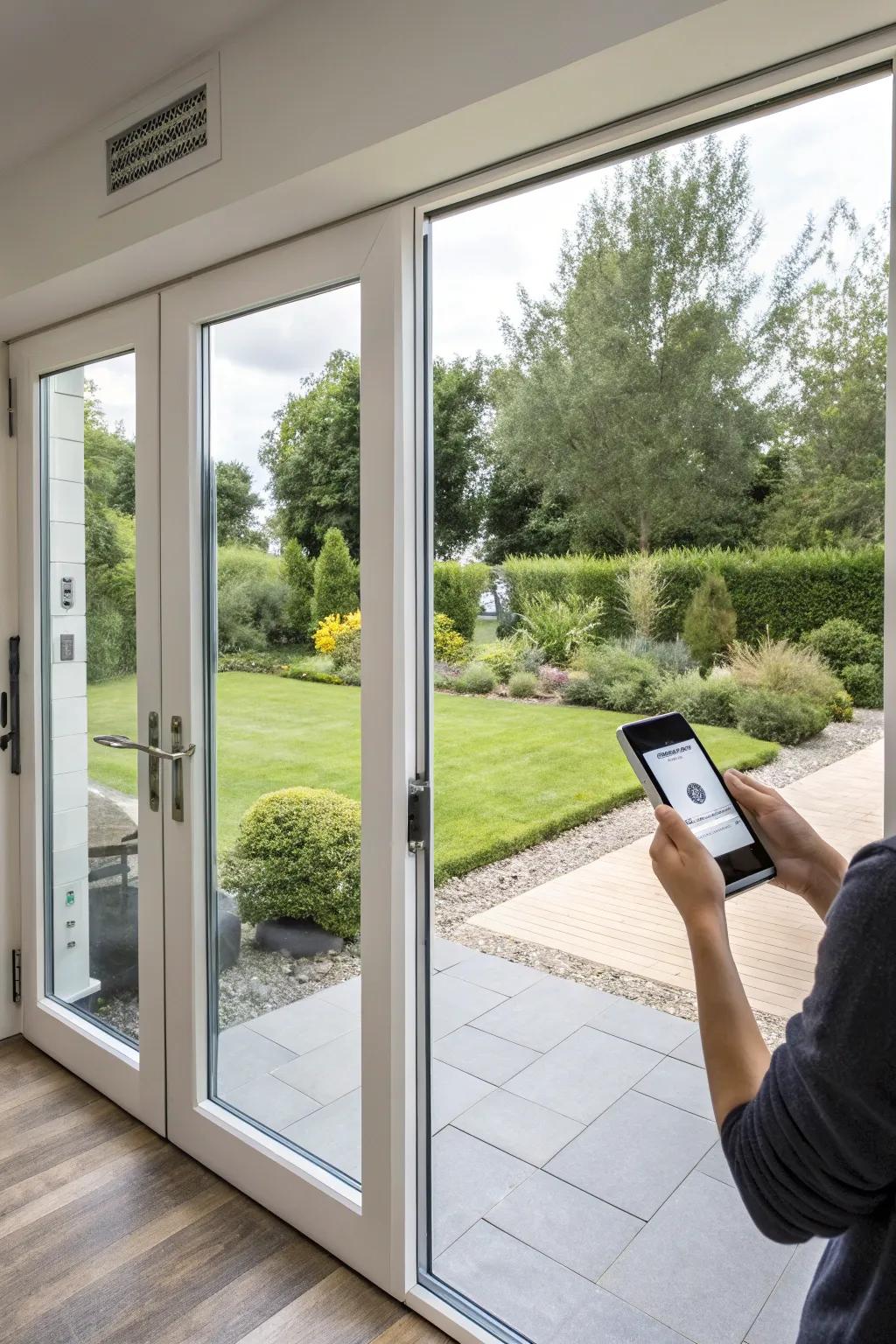 Intelligent patio panes integrate technology for a modern lifestyle.