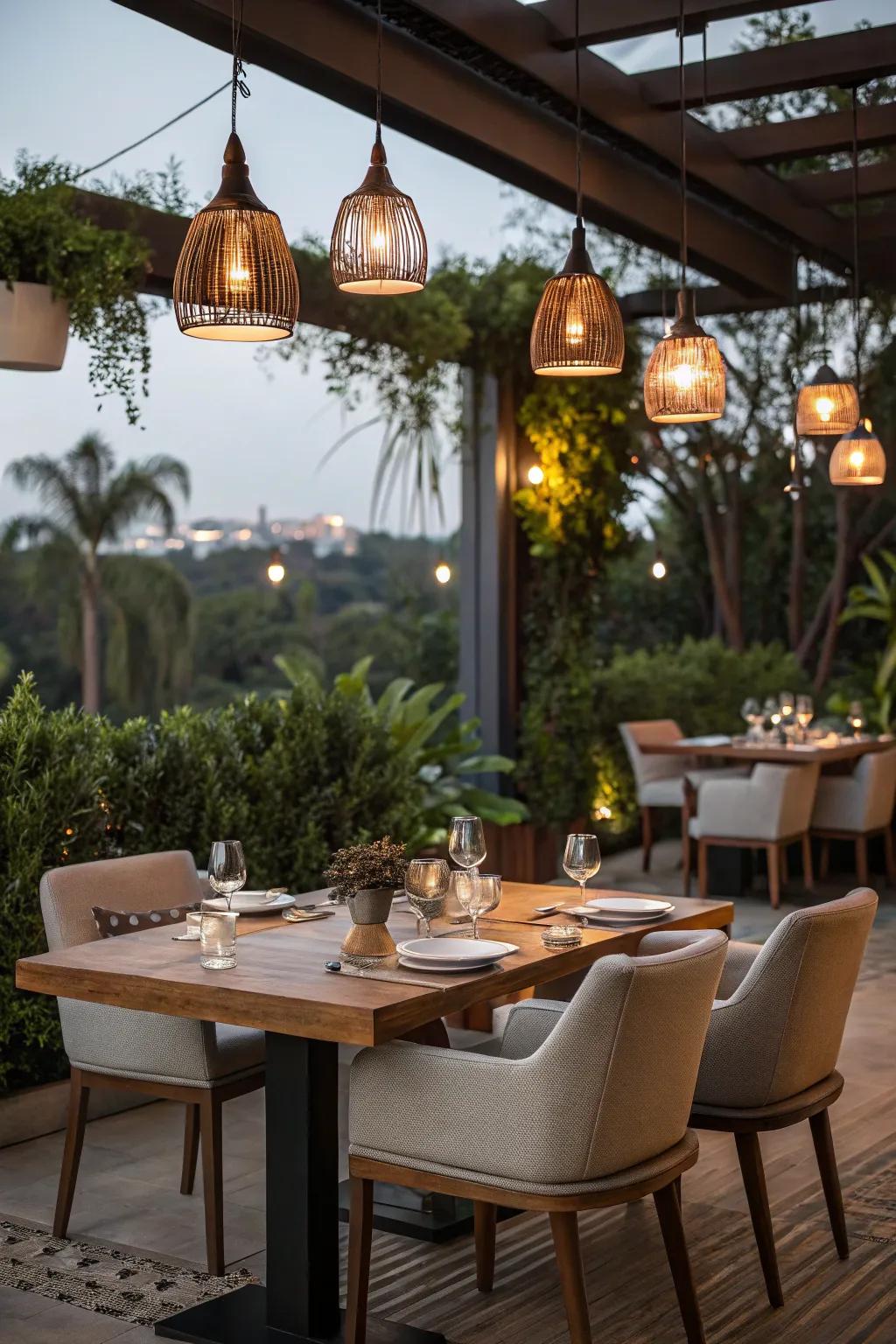 Droplights offer an elegant and focused overhead illumination solution.