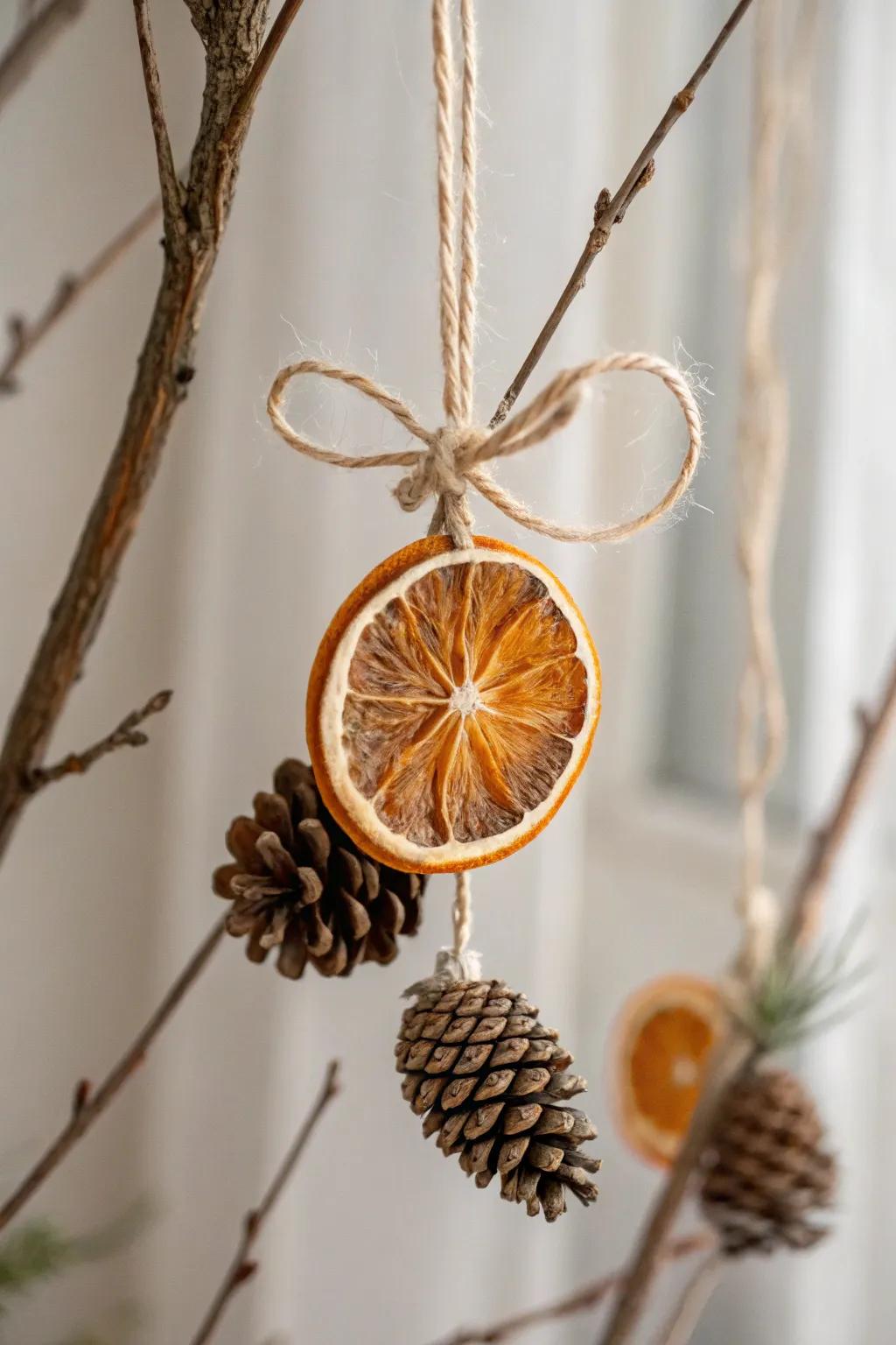 Embrace nature's beauty using this handcrafted decoration for a peaceful festive touch.