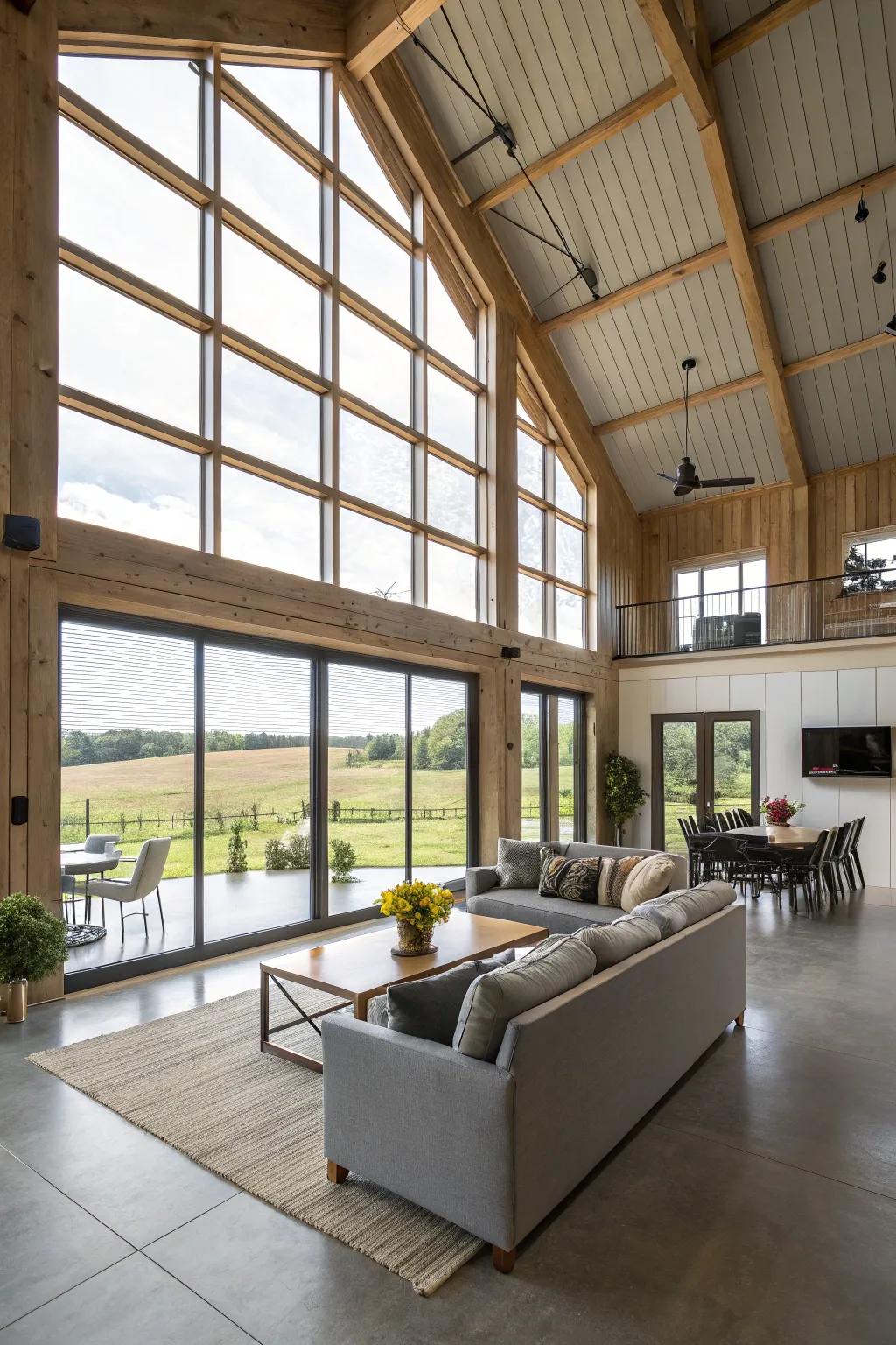 Encounter the liberty of expansive conceptual living inside your pole barn.