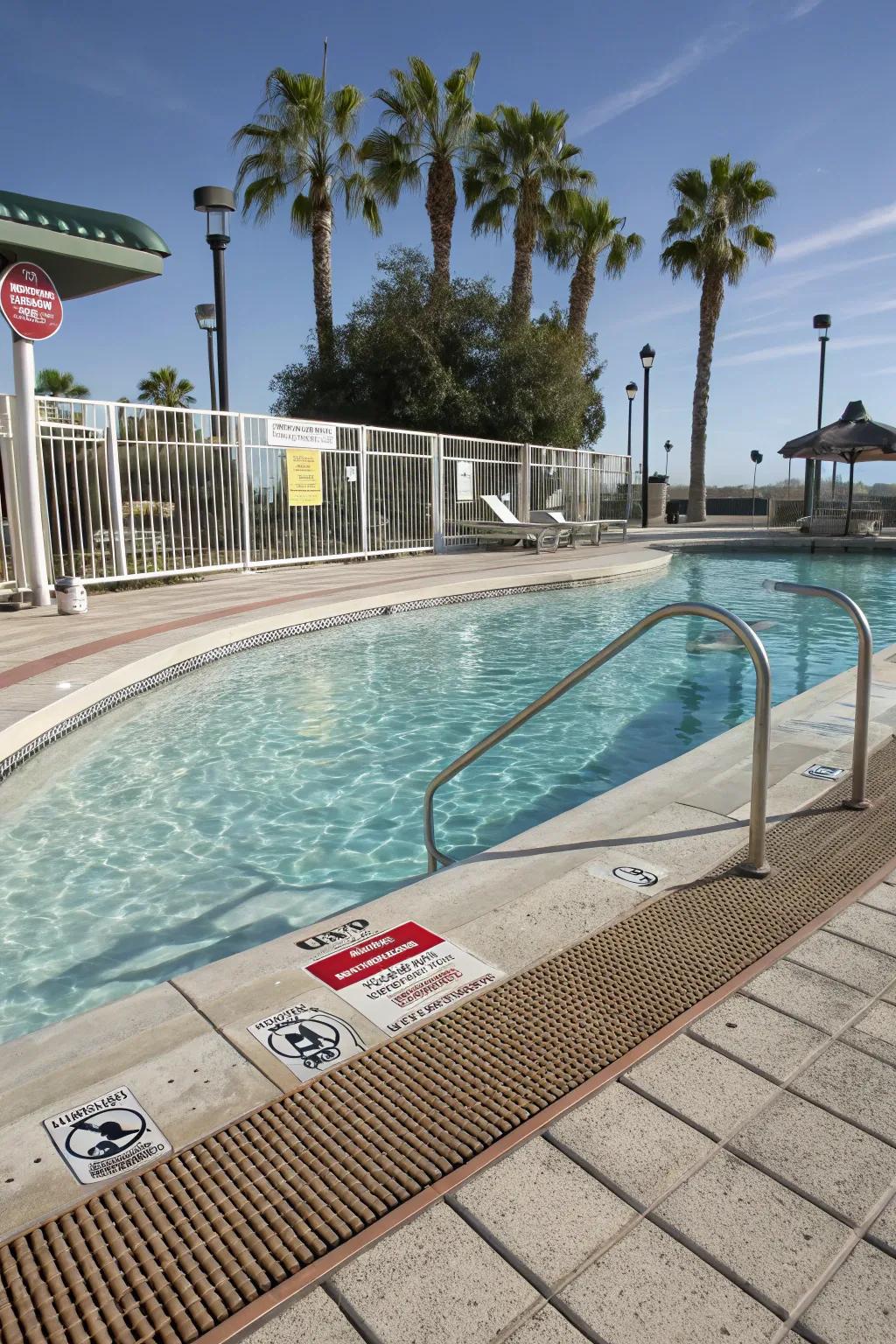 Skid-proof edging offers protection without sacrificing style.