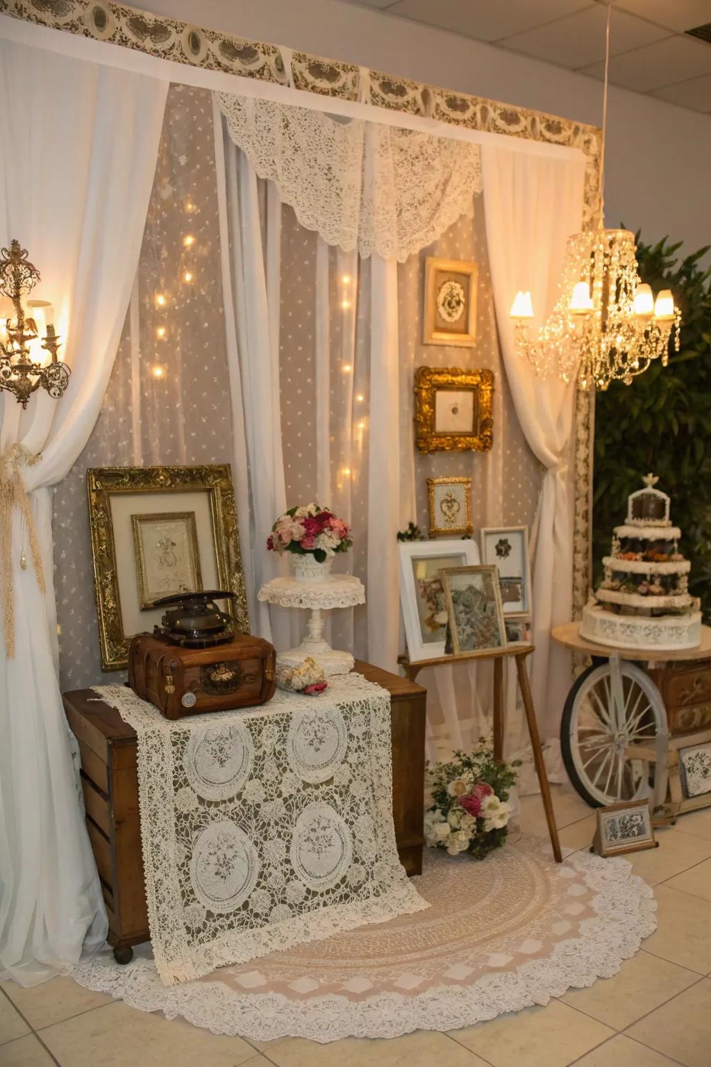 Vintage components introduce character and nostalgia to the festivities.