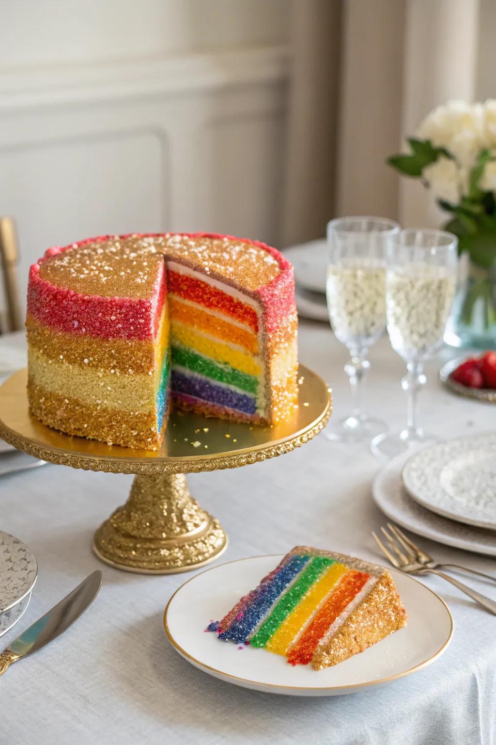 Consumable luminescence introduces a nuance of enchantment to the spectrum confection.