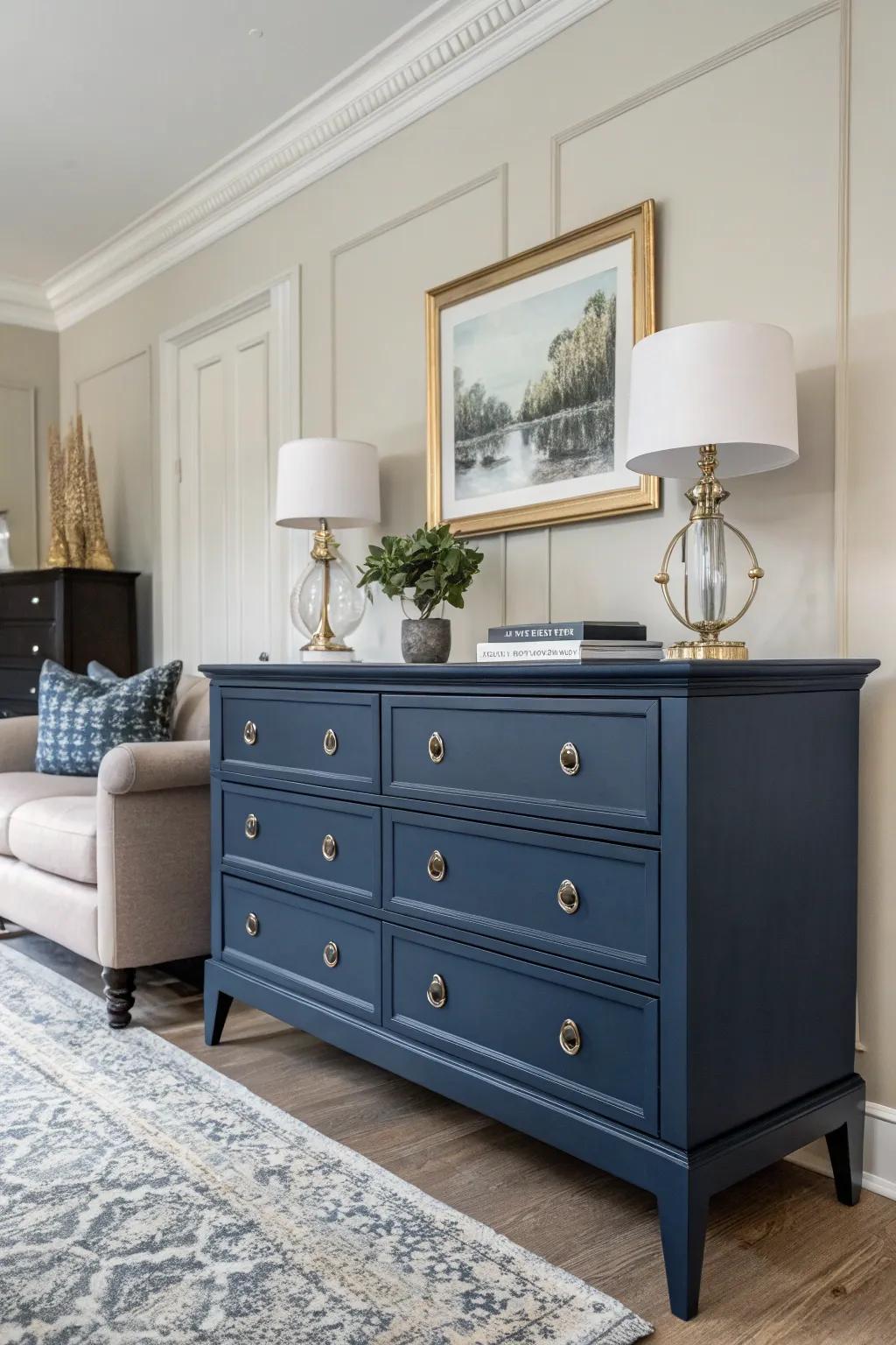 Dark shades bring a sense of drama and refinement.