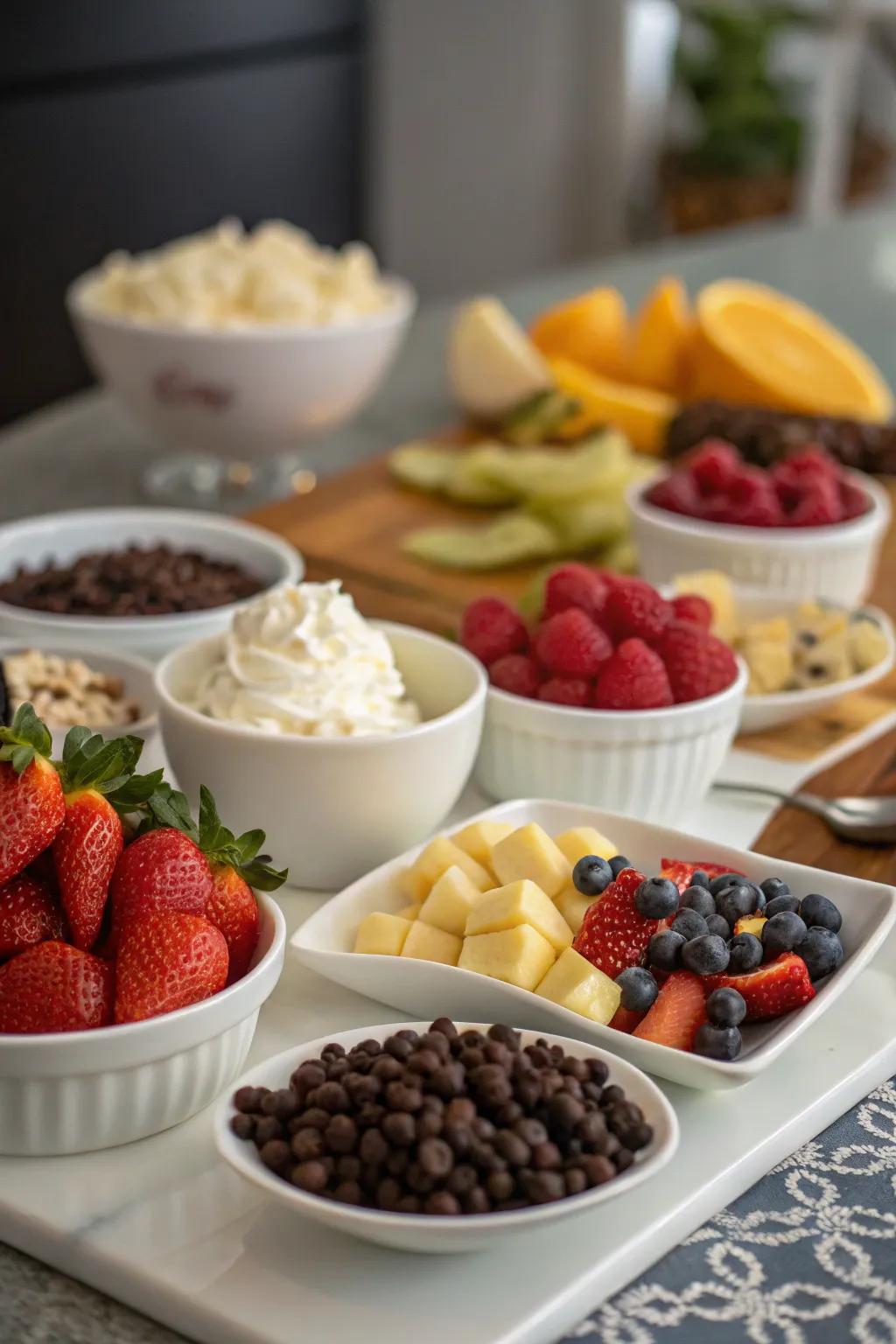 Wrap up the night with a surprise dessert to make together.