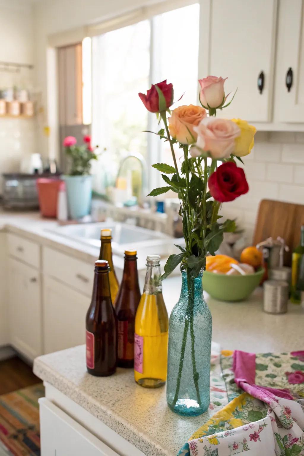 Playful and imaginative featuring an eclectic flask selection.