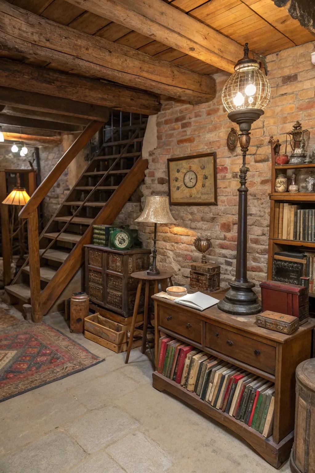 Antique finds enhance spaces with history and character.