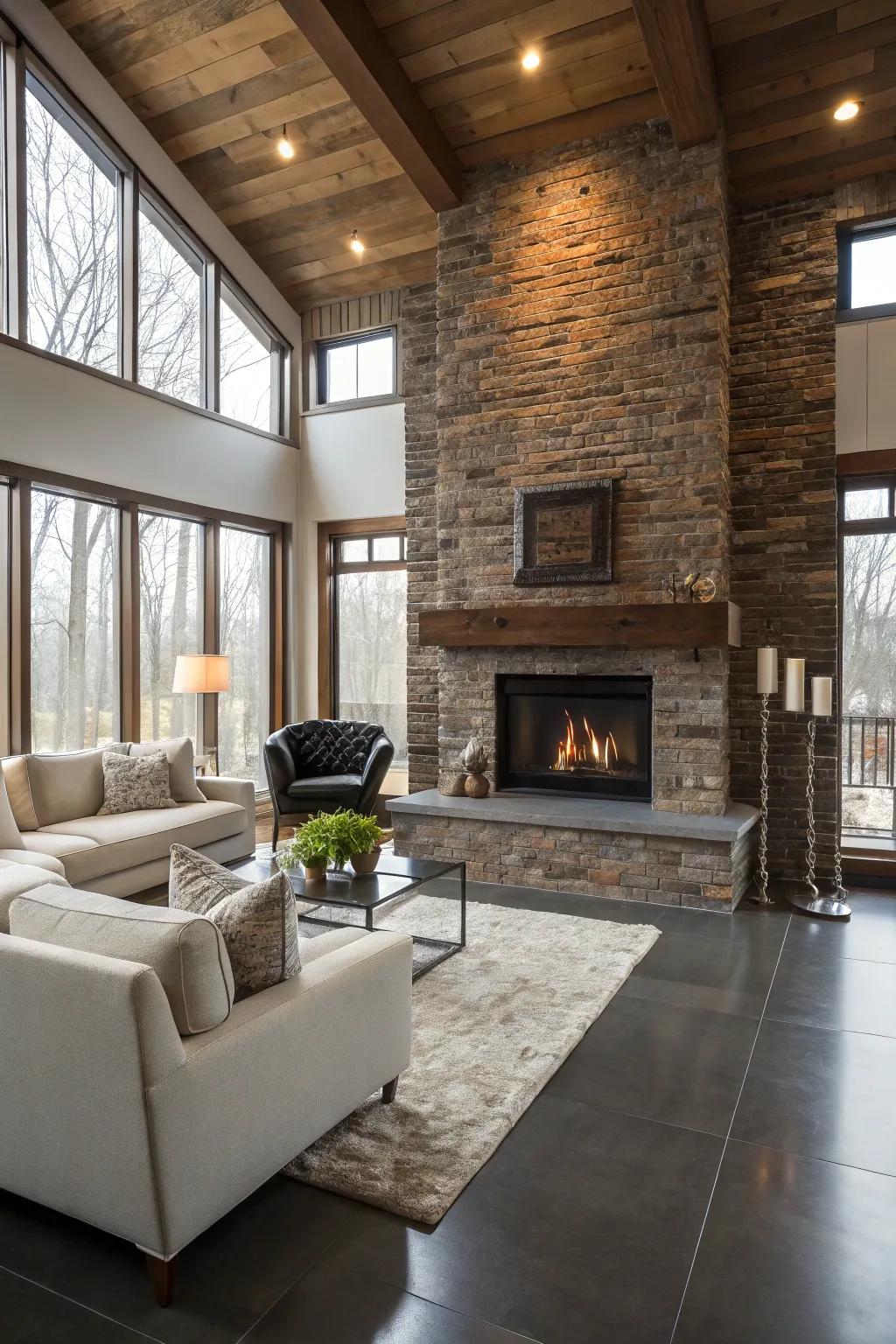 For a distinctive appearance, combine rustic charm with contemporary elegance.