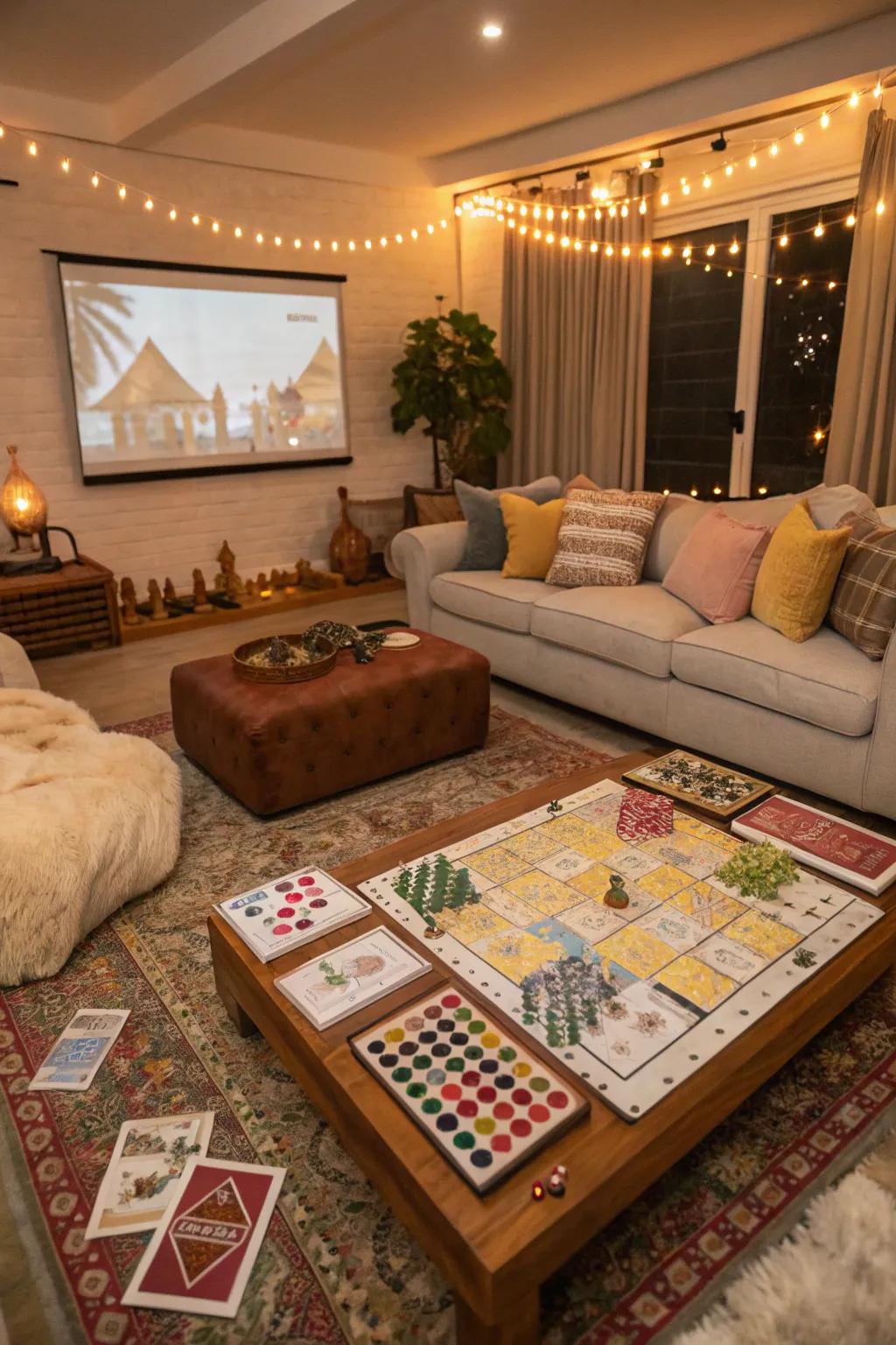 Turn your living room into a lively gaming and entertainment hub.