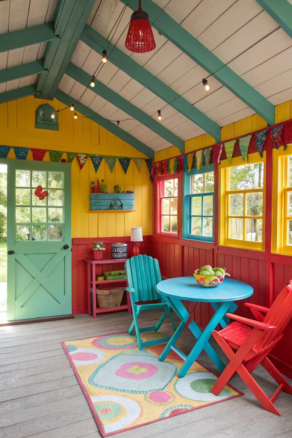 Feature colors bring life to your bunkhouse.