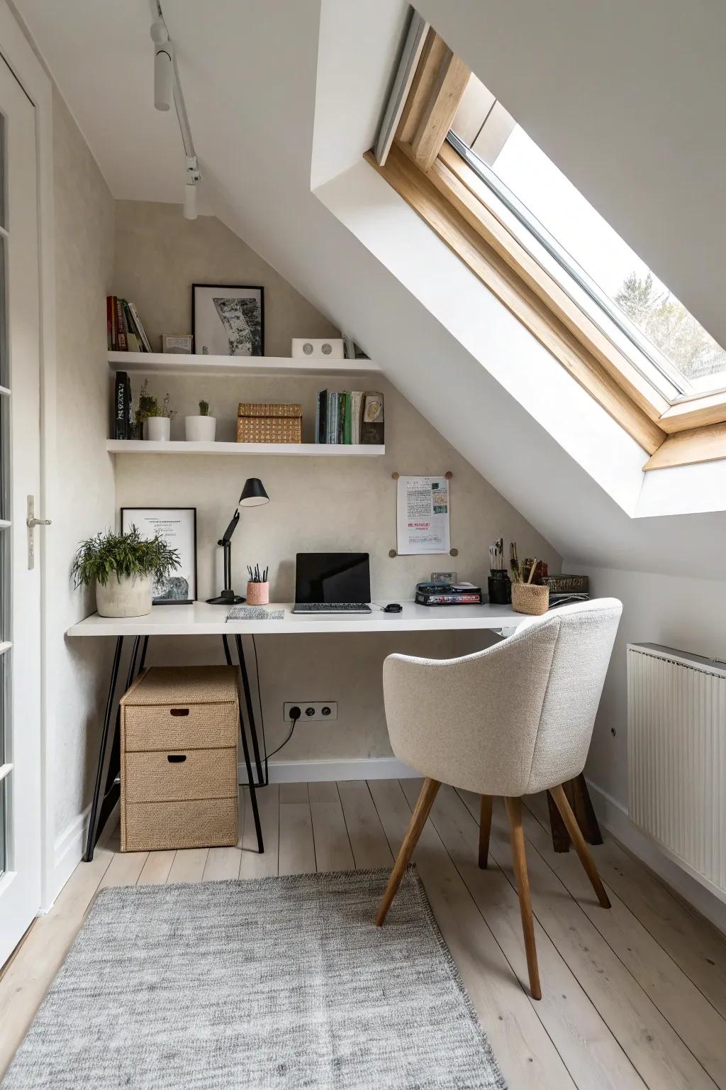 Adopting a minimalist style for a tranquil workspace