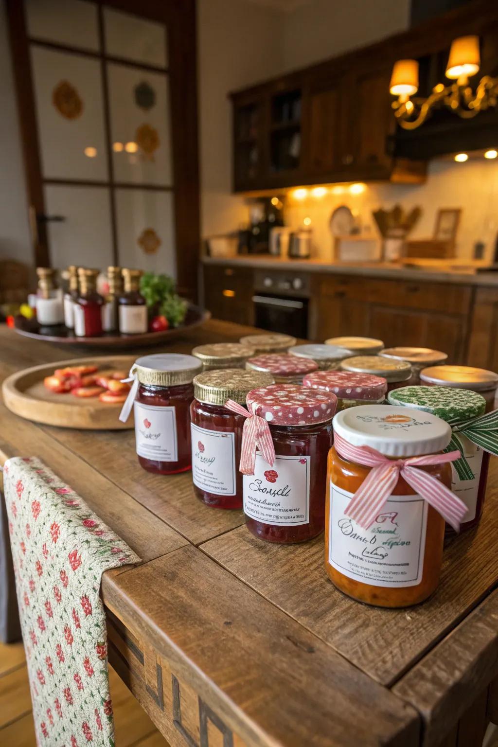 Homemade jam capturing the essence of the season.