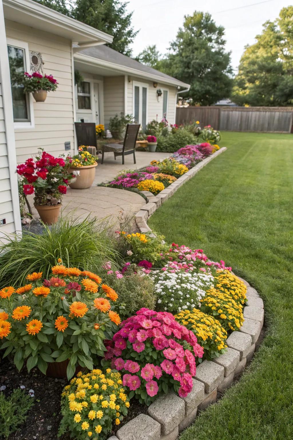 Enjoy year-round beauty through seasonal blooms.