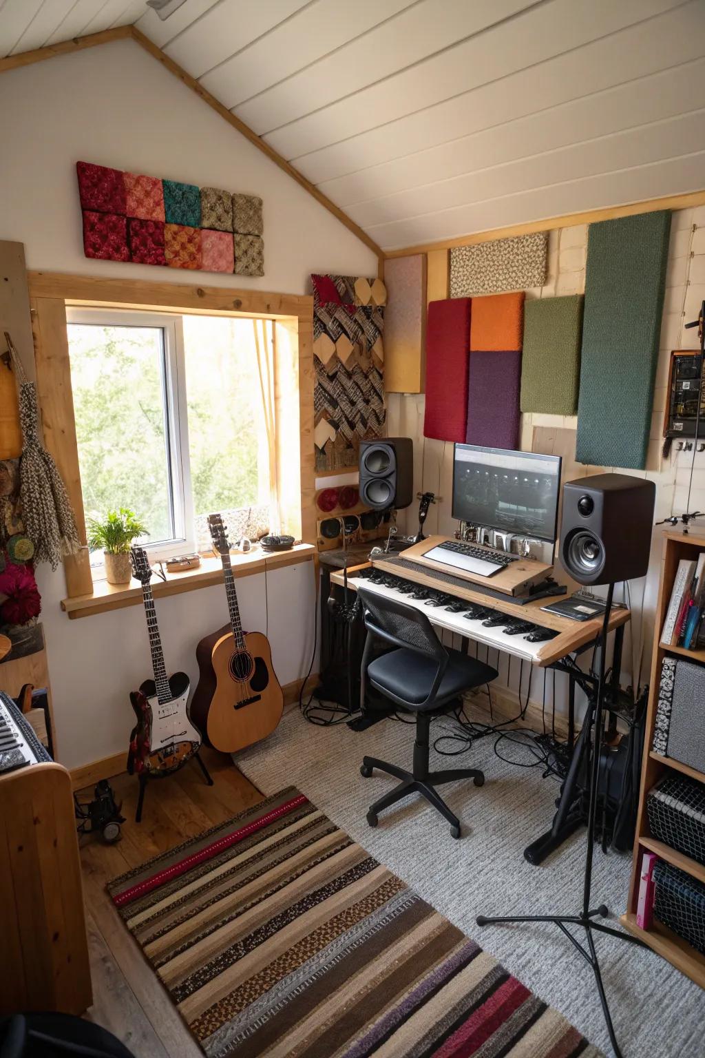 DIY sound diffusers provide a personal and economical acoustic solution.