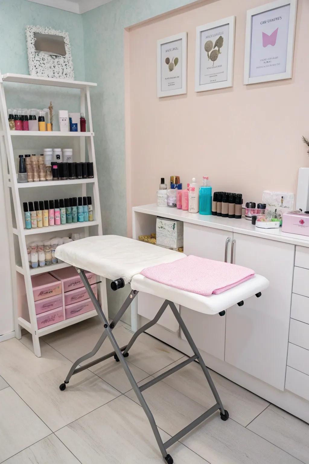 Furnishings that can be folded allow your space to remain versatile.