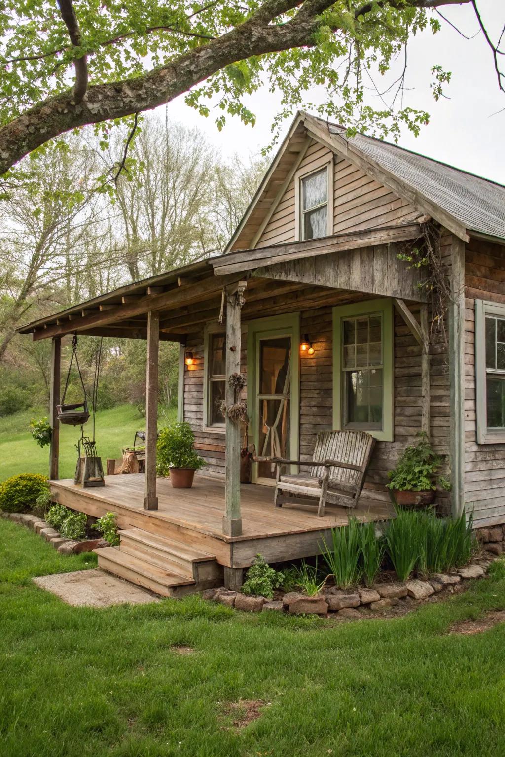 Country facets impart warmth and a hint of nostalgia to your home.